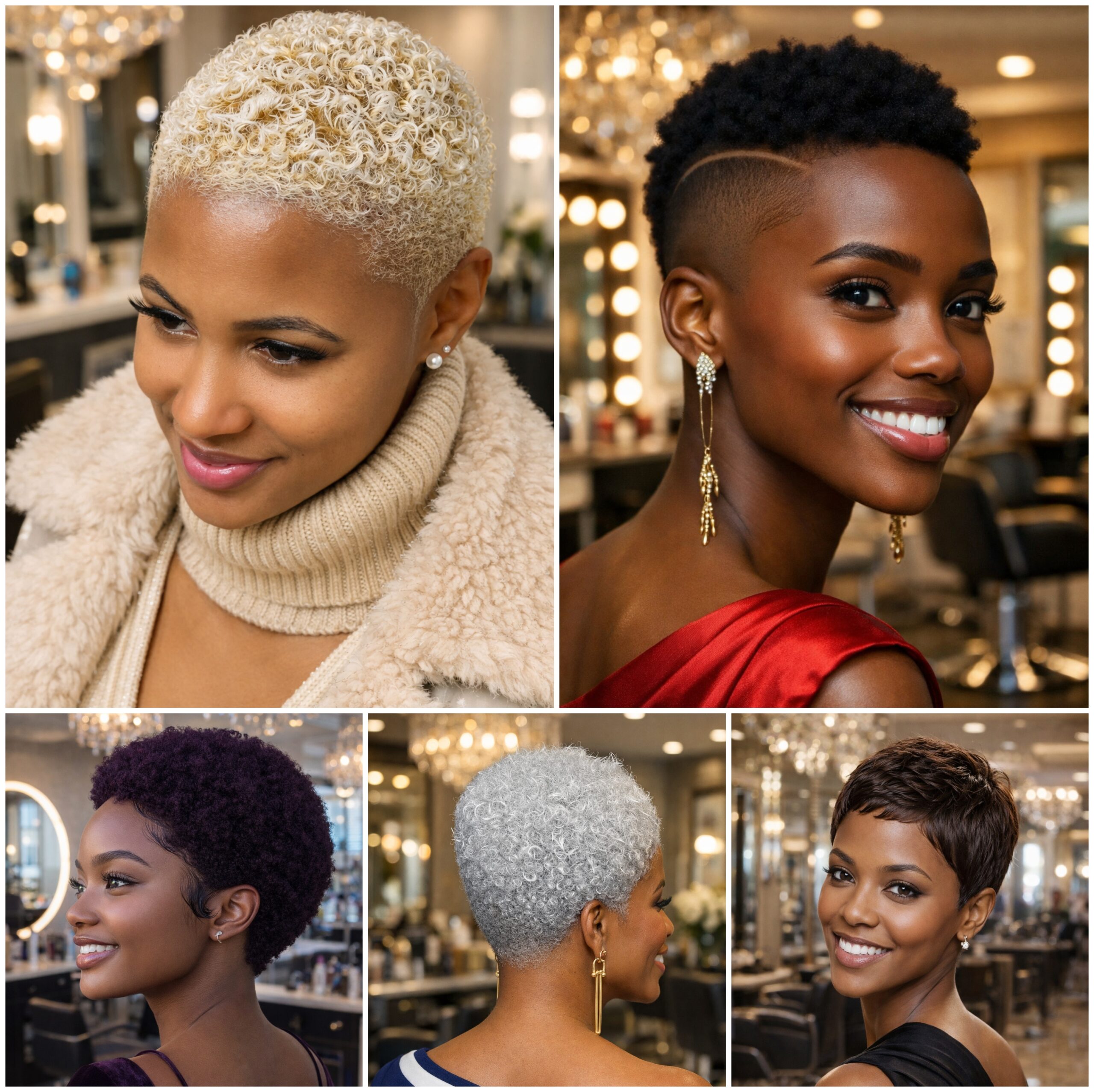 Luxury Short Afro Looks for Natural Hair