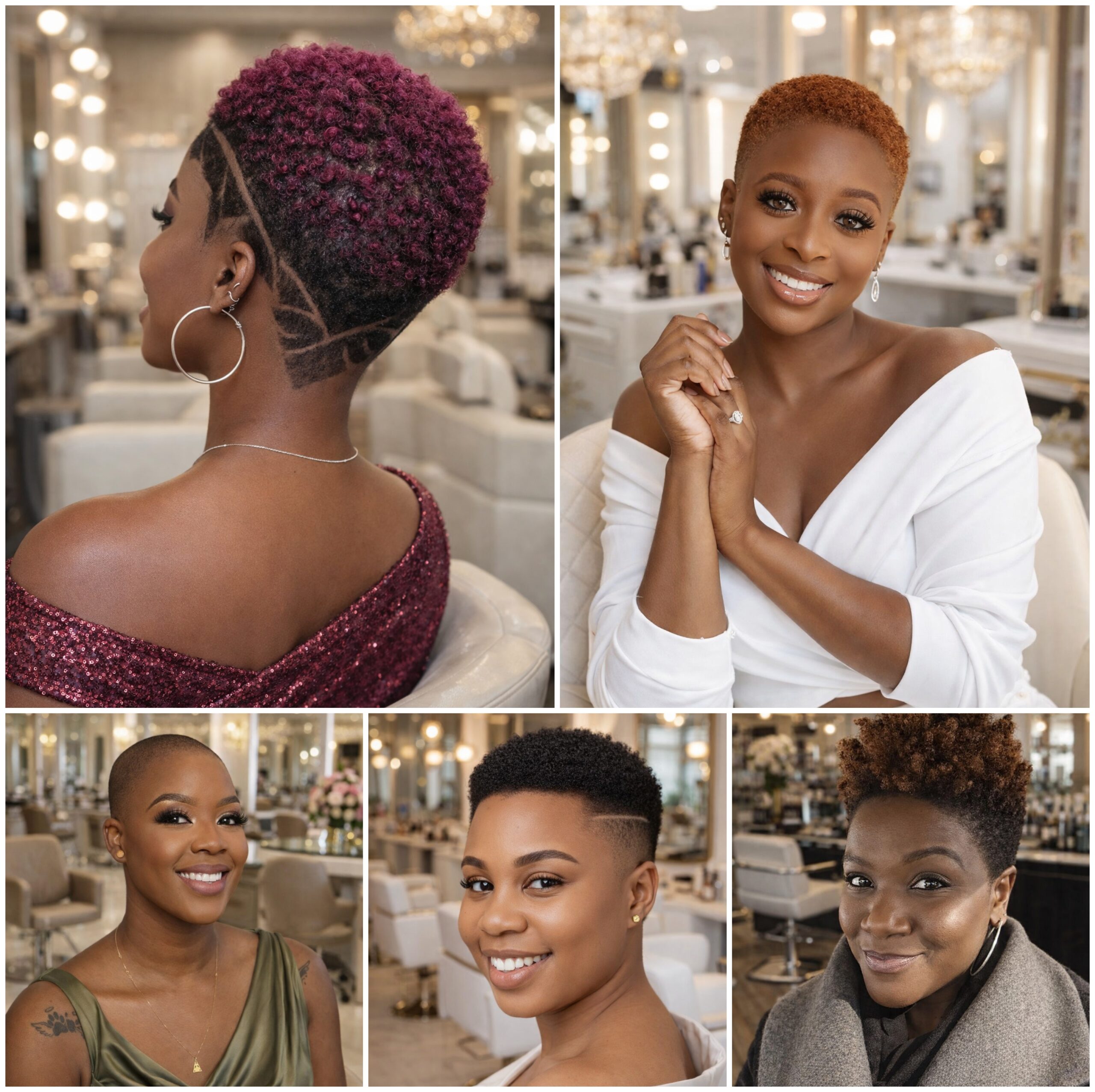Premium Short Natural Afro Styling Collection