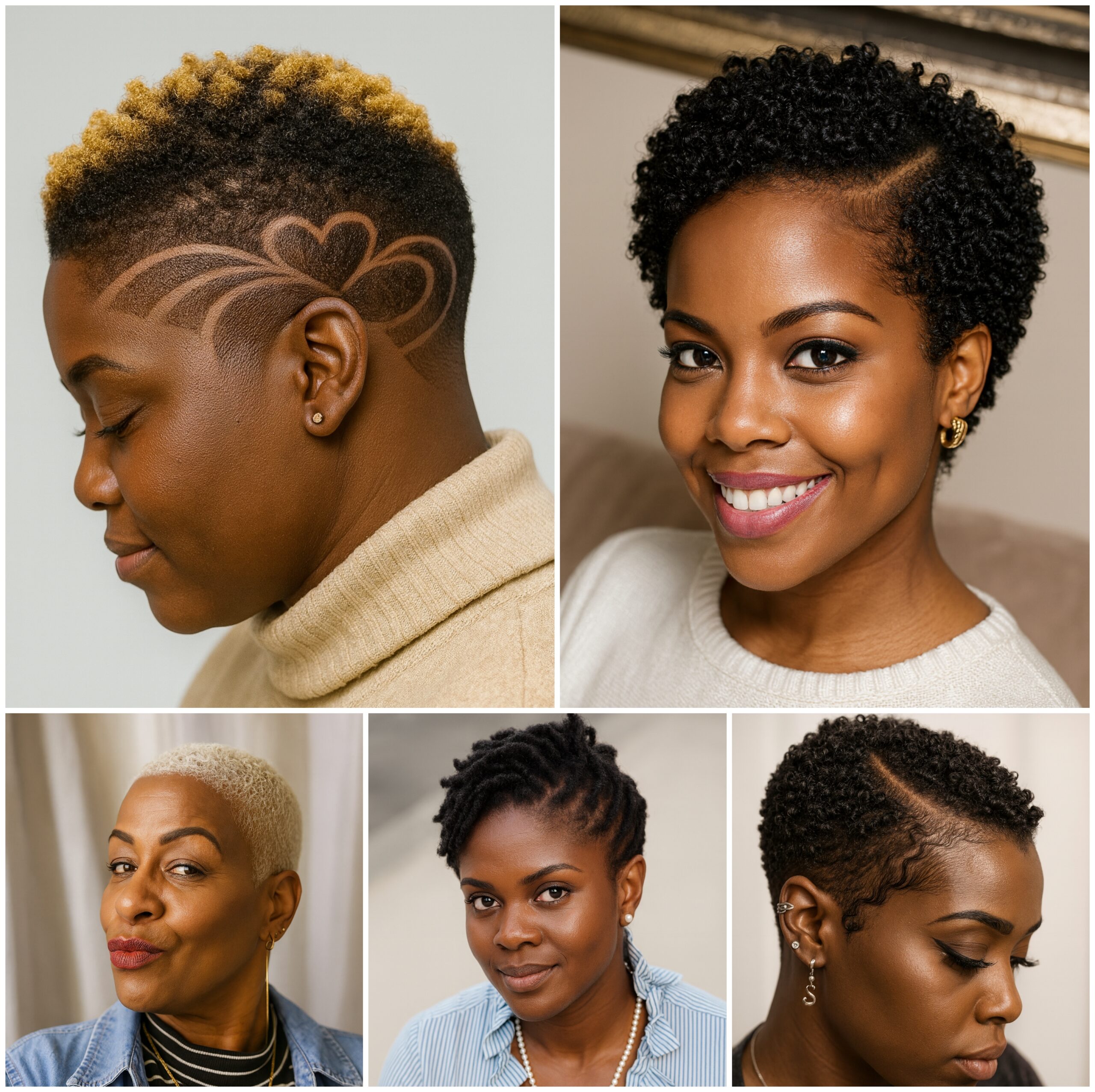 Elegant Low Fade Afro Looks for Ladies Elegant Low Fade Afro Looks for Ladies