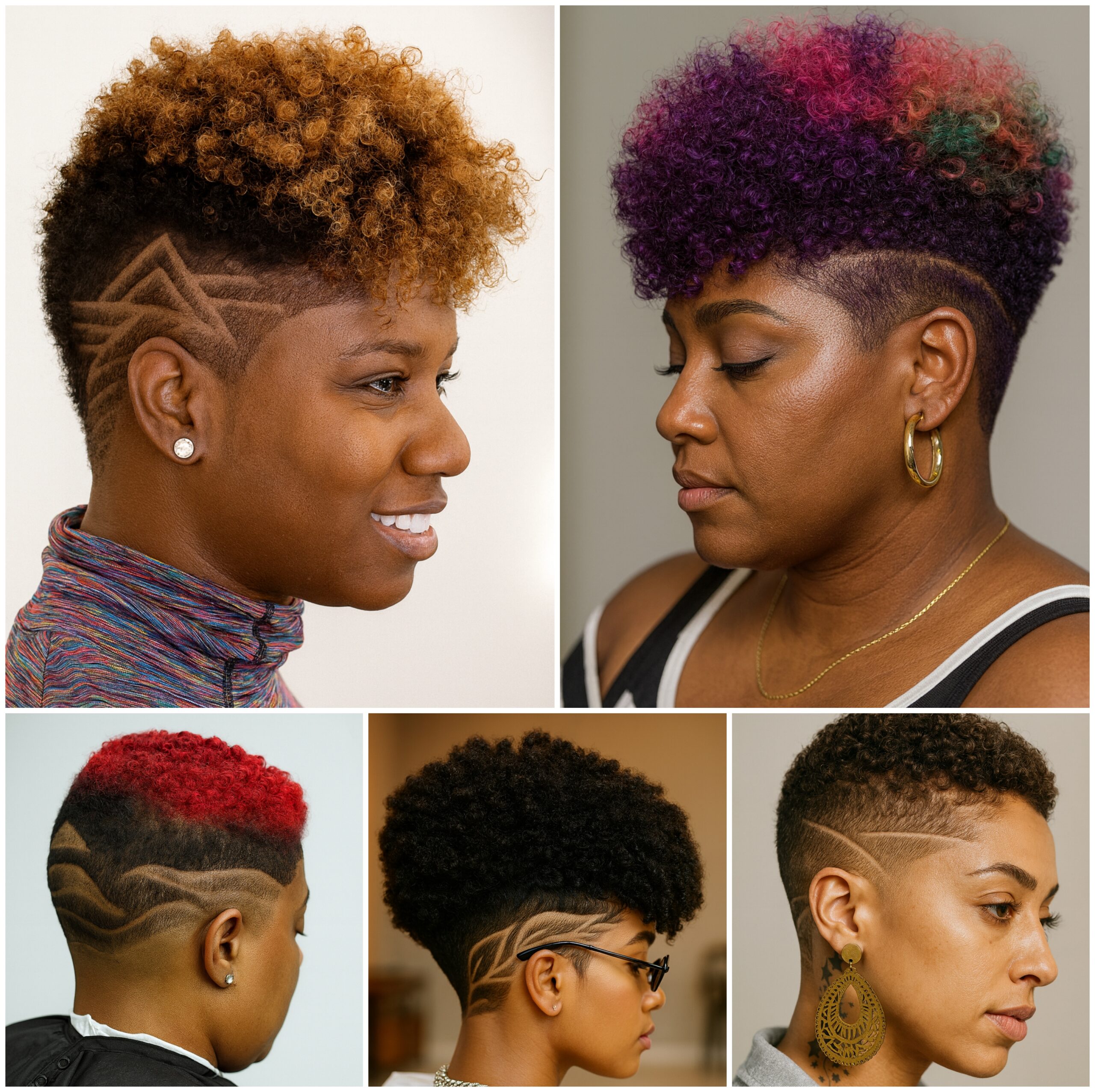 Elegant Low Fade Afro Designs for Women Elegant Low Fade Afro Designs for Women