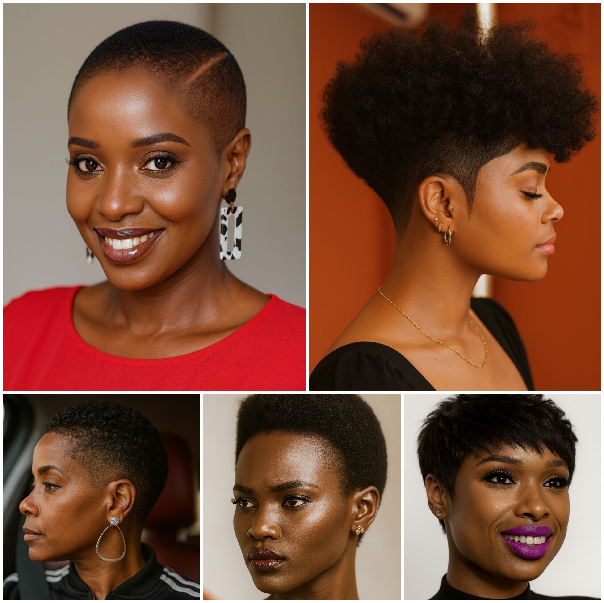 Premium Short Afro Styling for Ladies Premium Short Afro Styling for Ladies