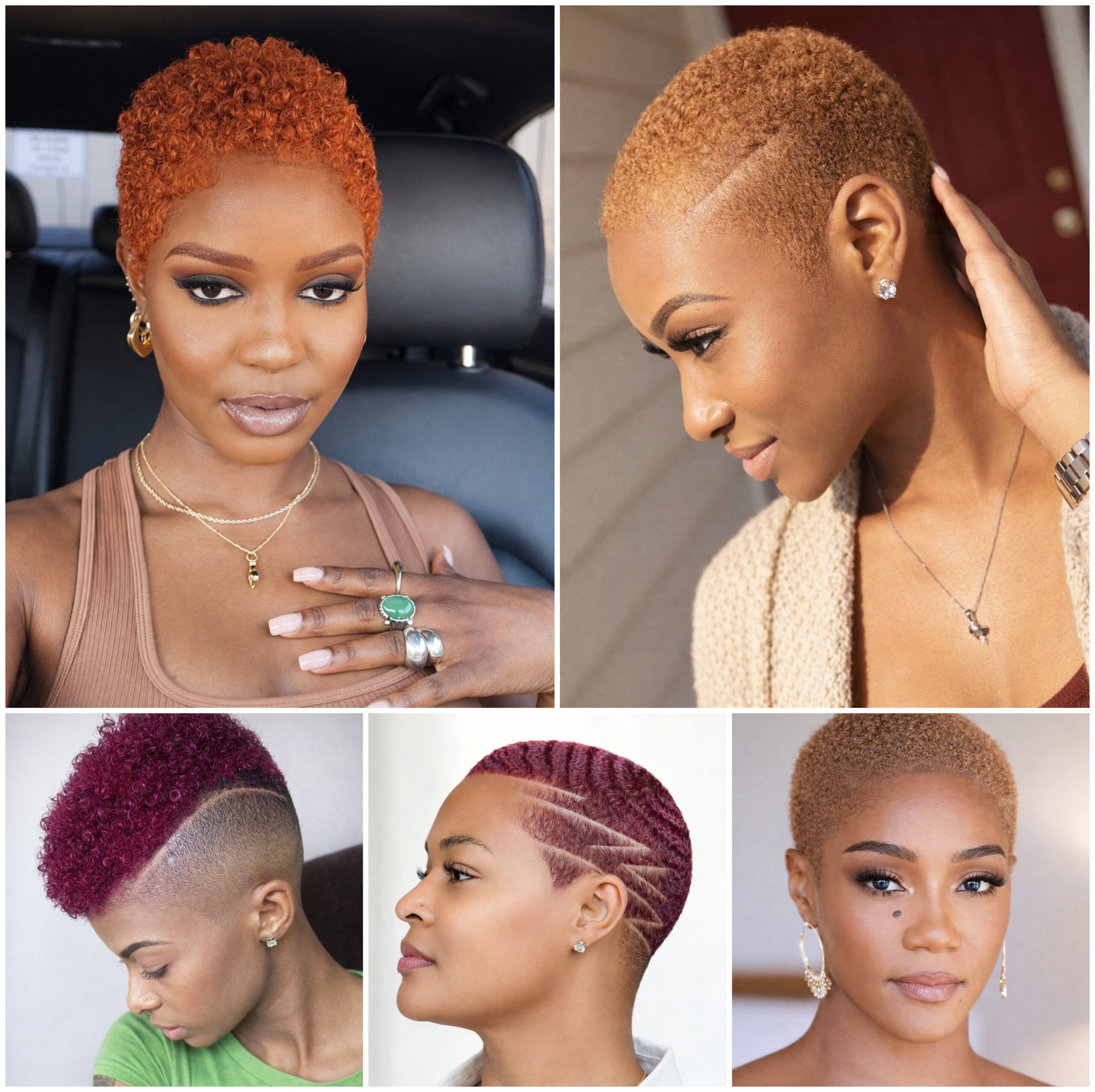 Luxury Short Afro Cuts for Modern Women