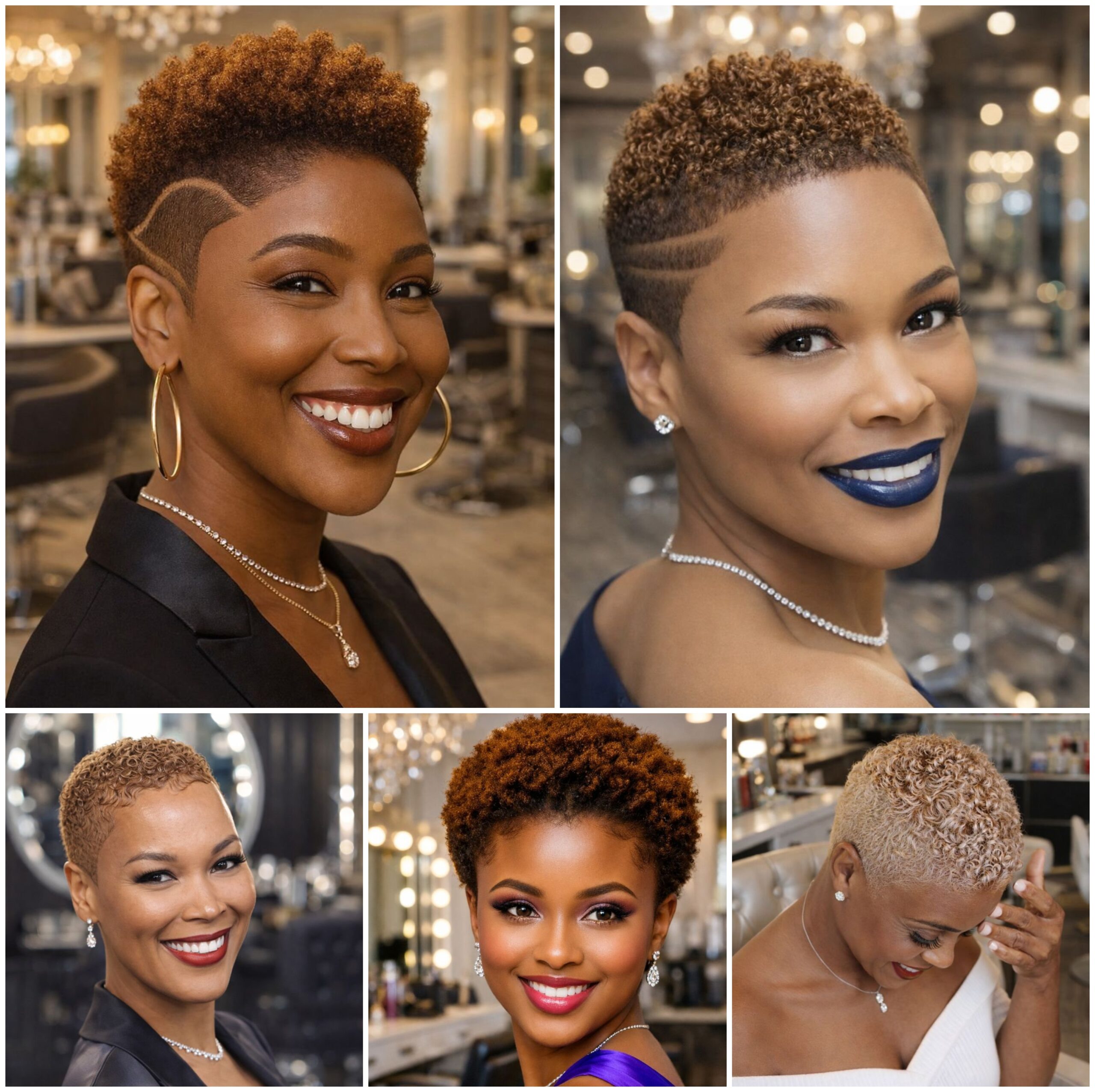 Exclusive Short Natural Afro Looks for Women