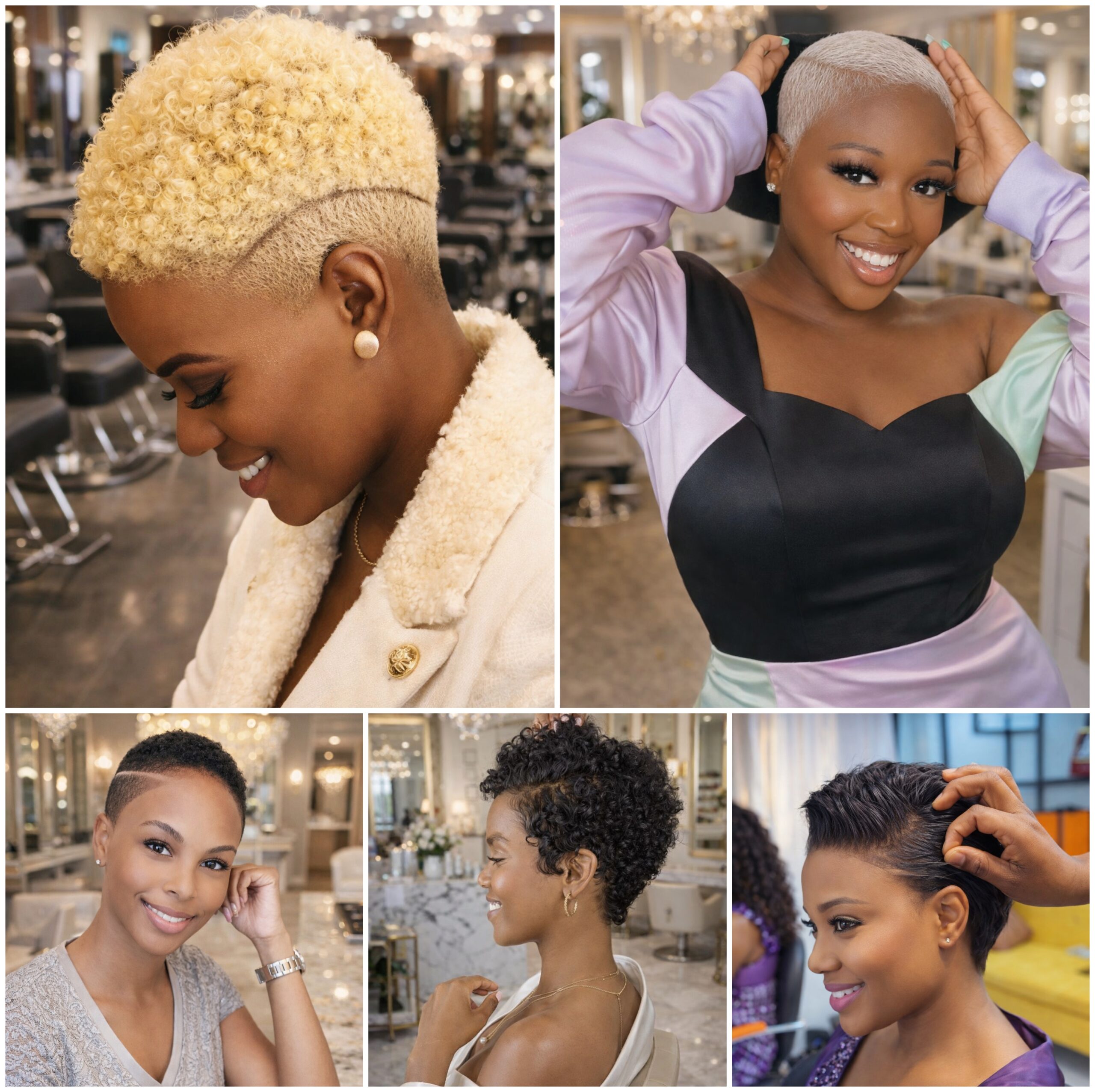 Luxury Low Cut Afro Styling for Natural Hair