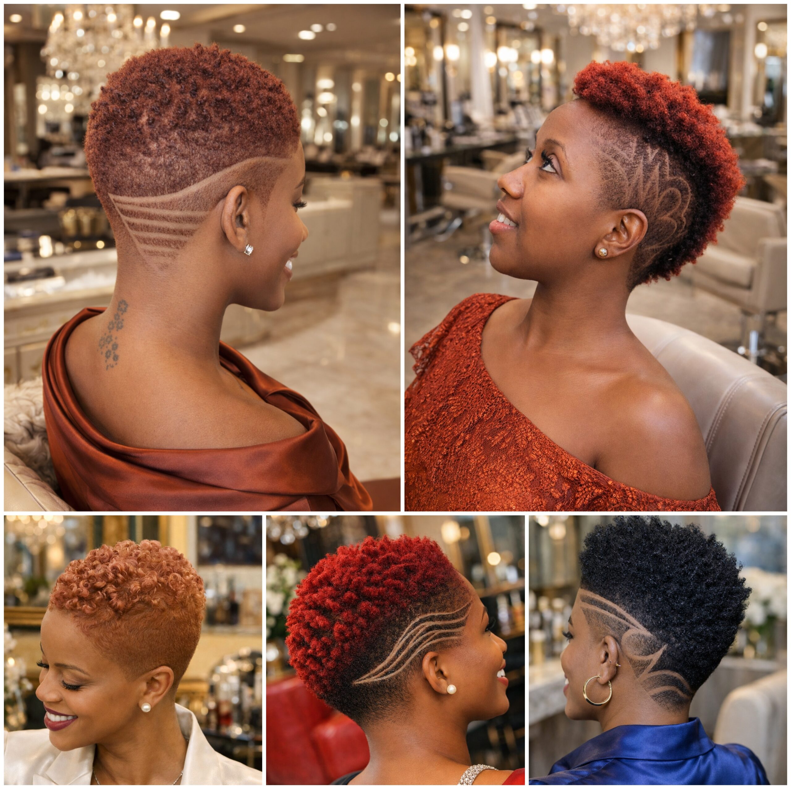 Natural Afro Haircuts Shaped for Short Lengths