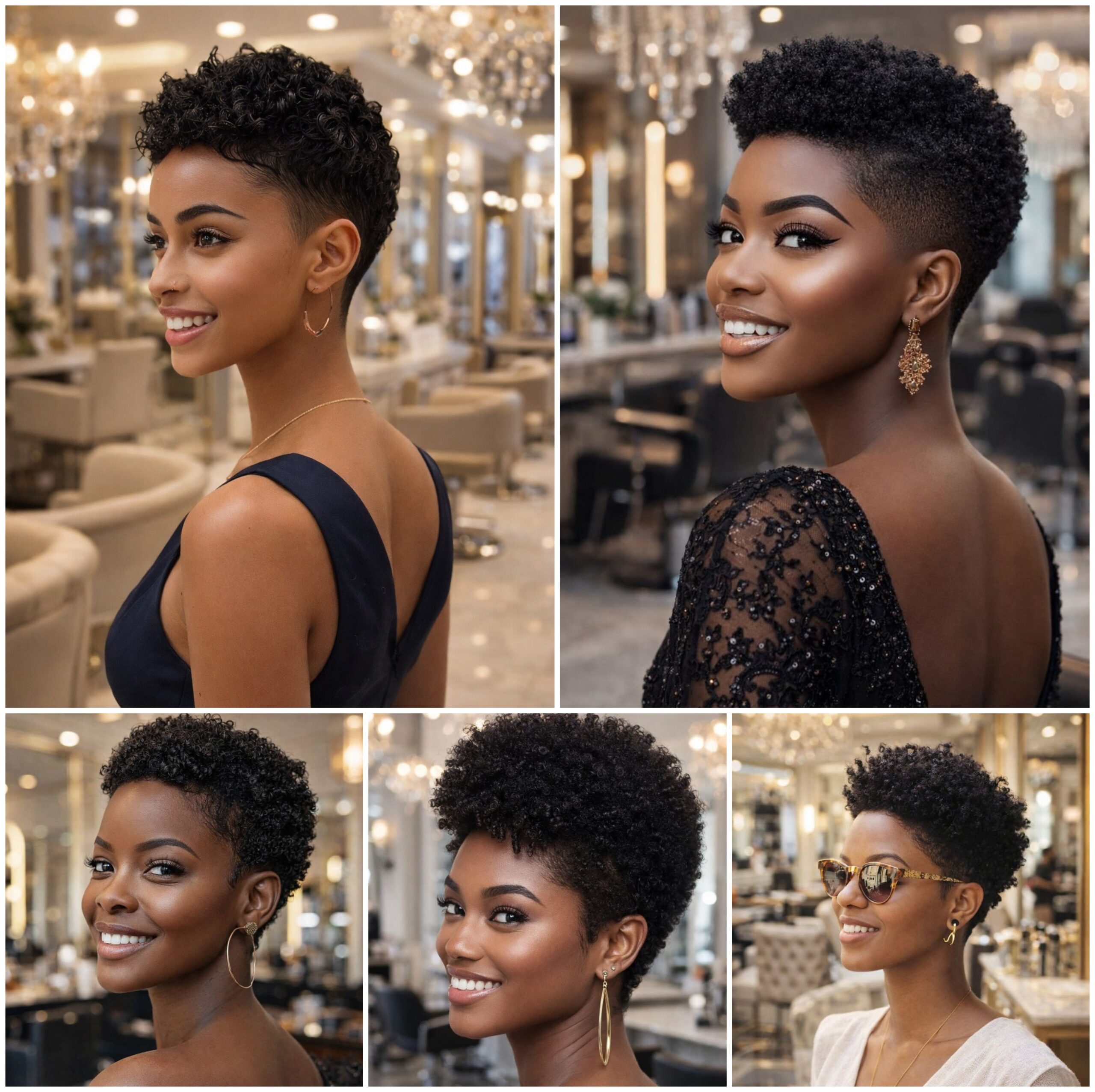 Natural Low Cut Afro Hair Styling