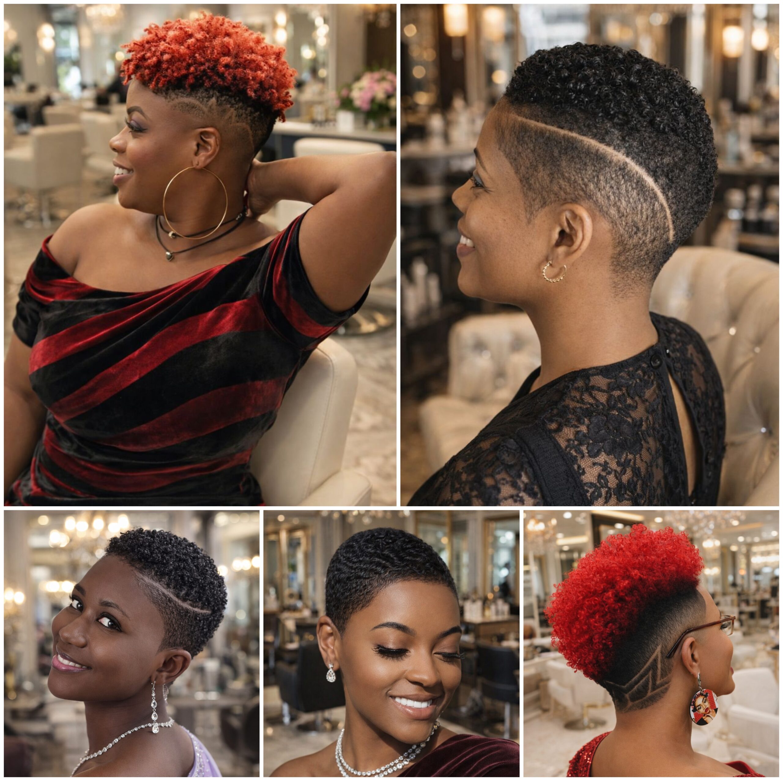 Clean Short Afro Hair with Low Fade Detail
