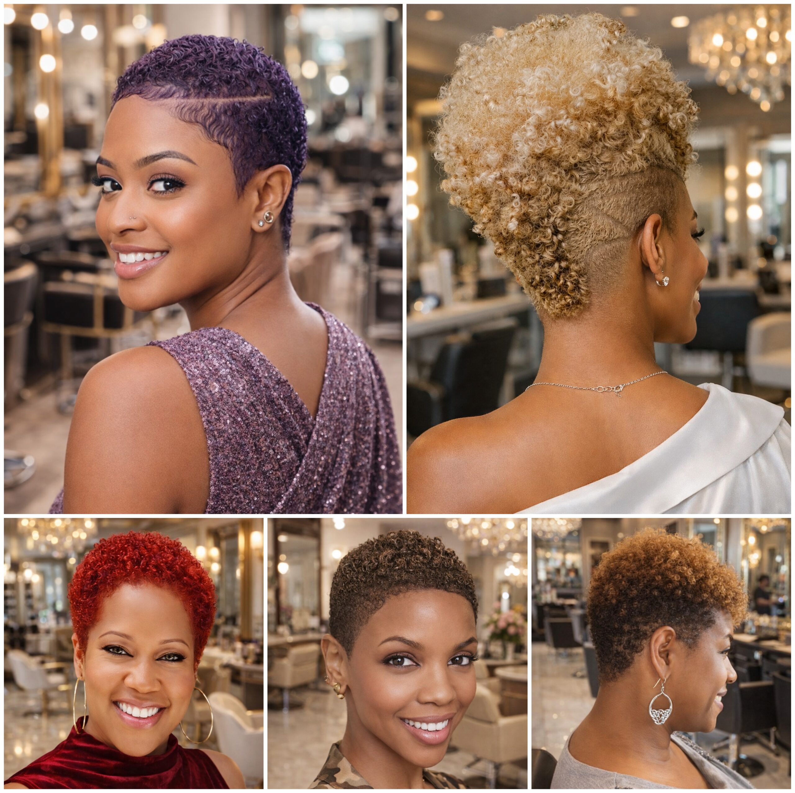 Luxury Low Cut Afro Looks for Women