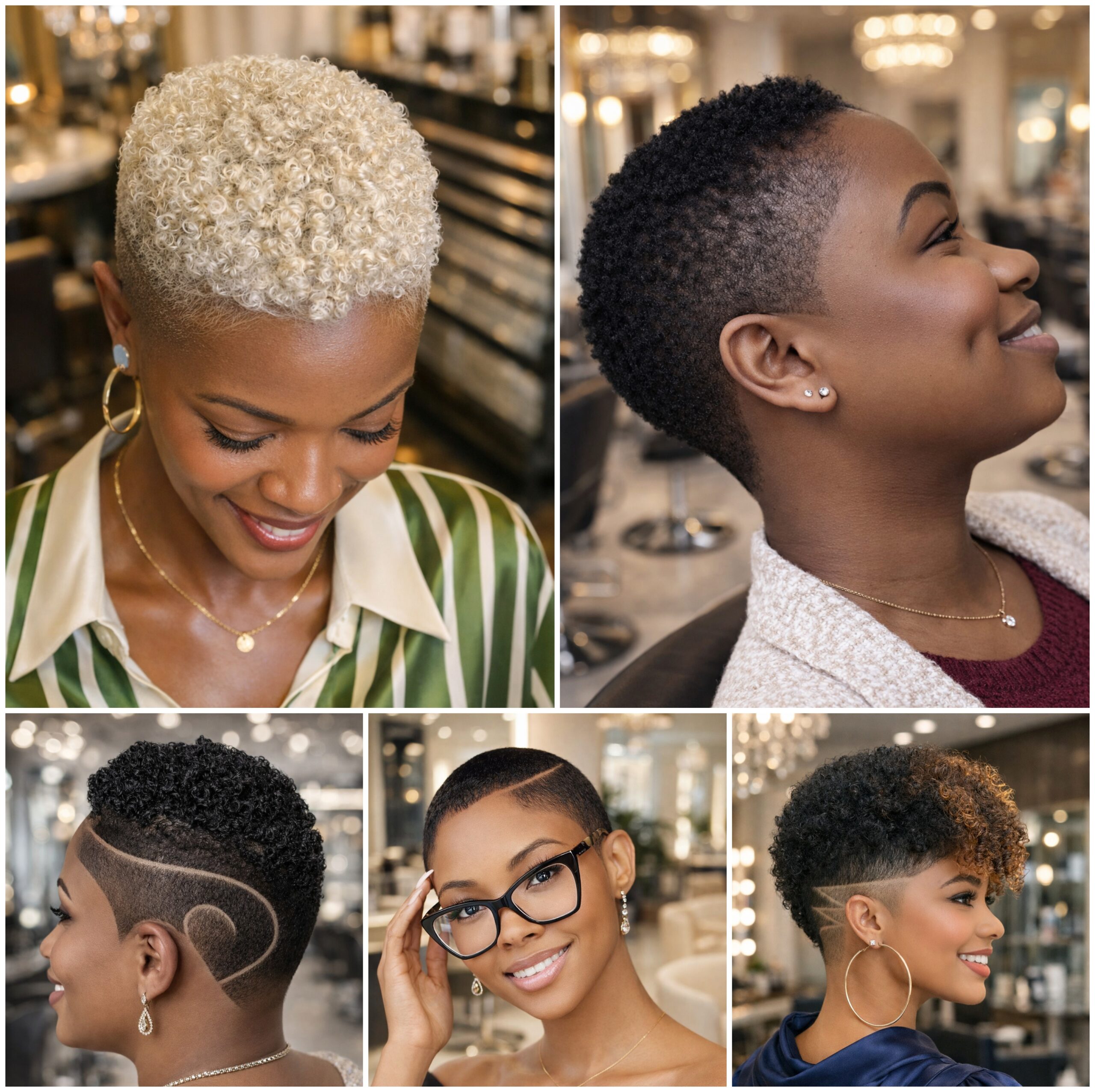 Natural Afro Styles Kept Short and Simple