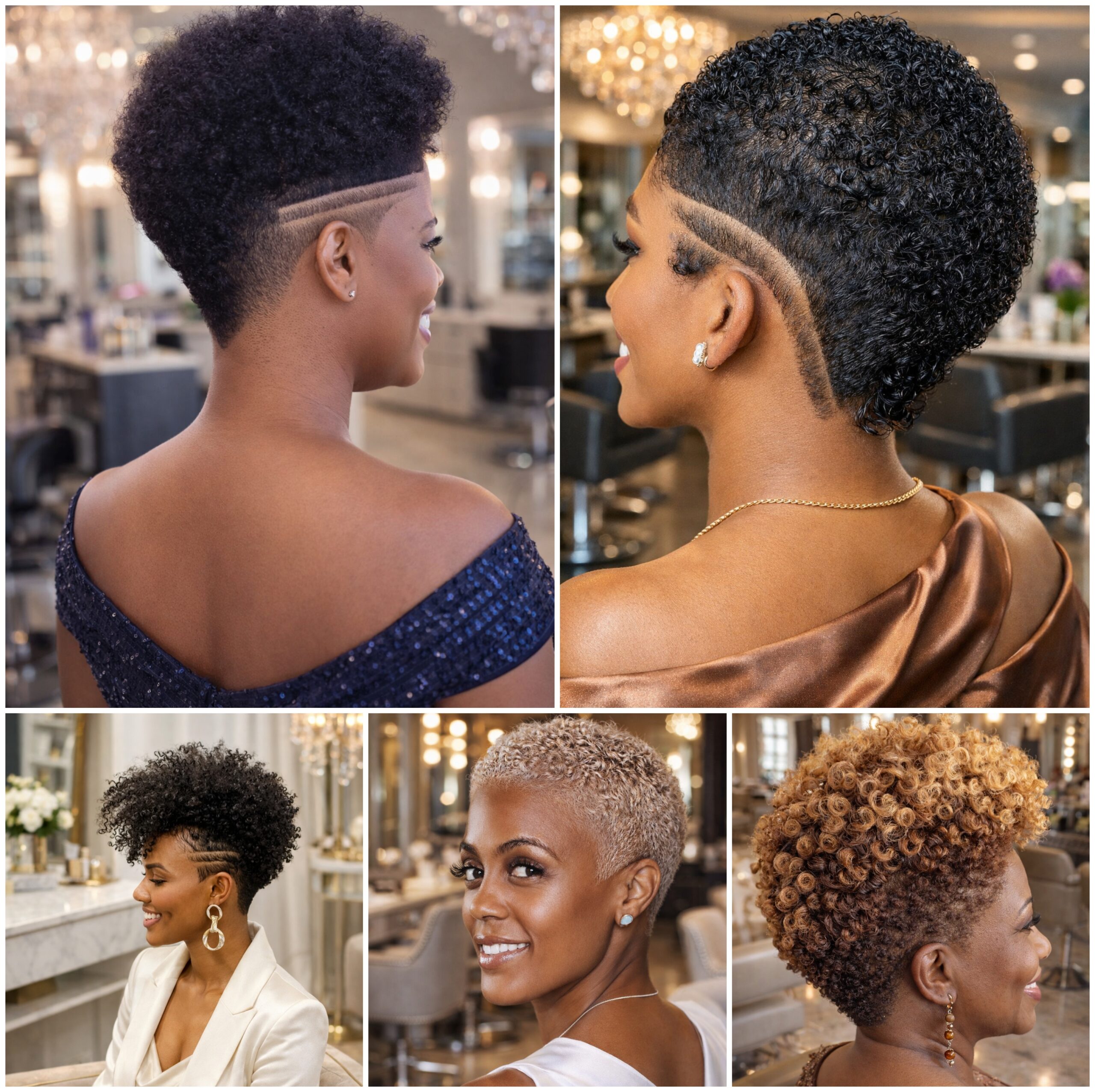 Short Afro Hair with Clean Low Cut Finish