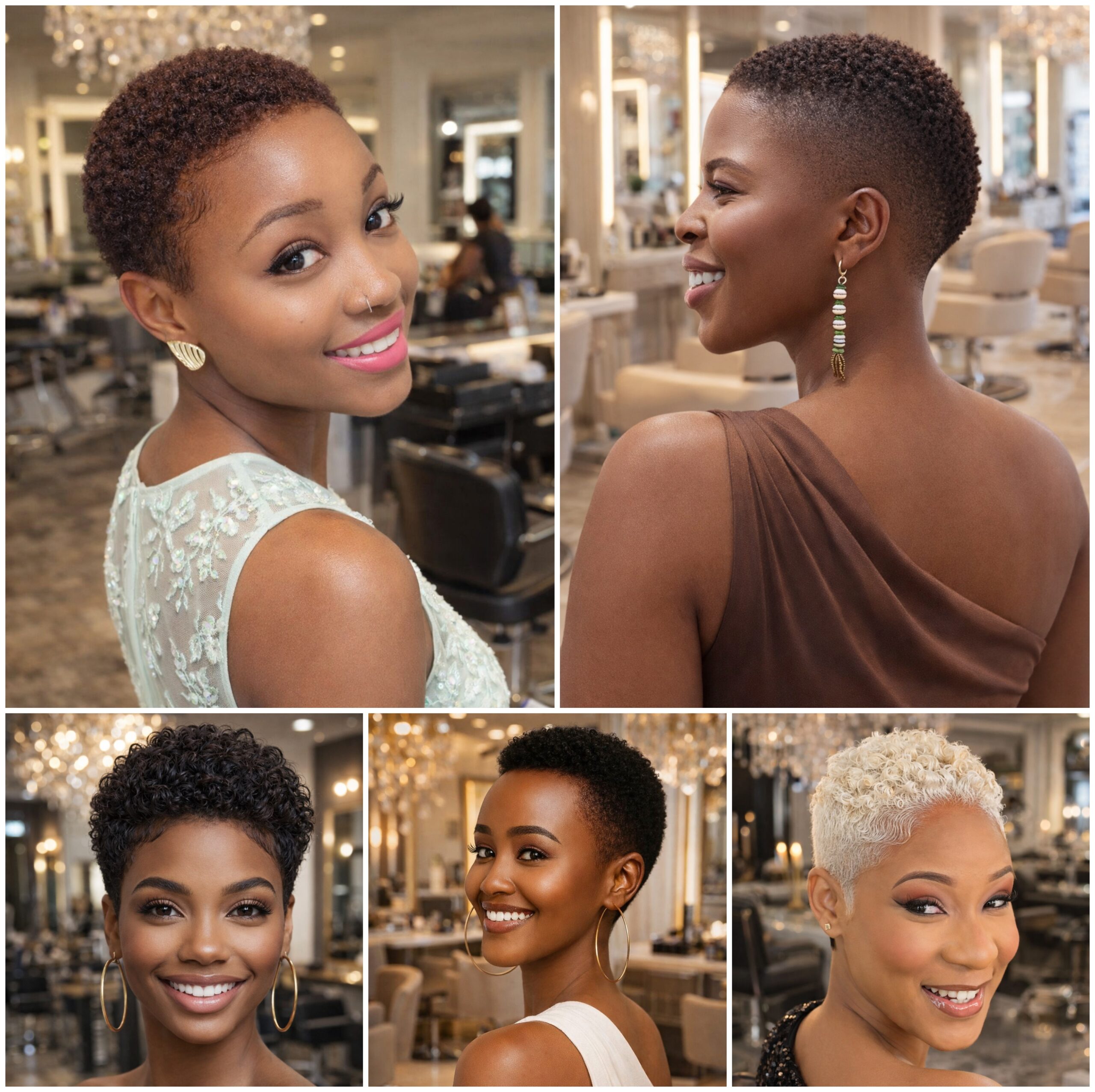 Premium Short Afro Styling Inspirations