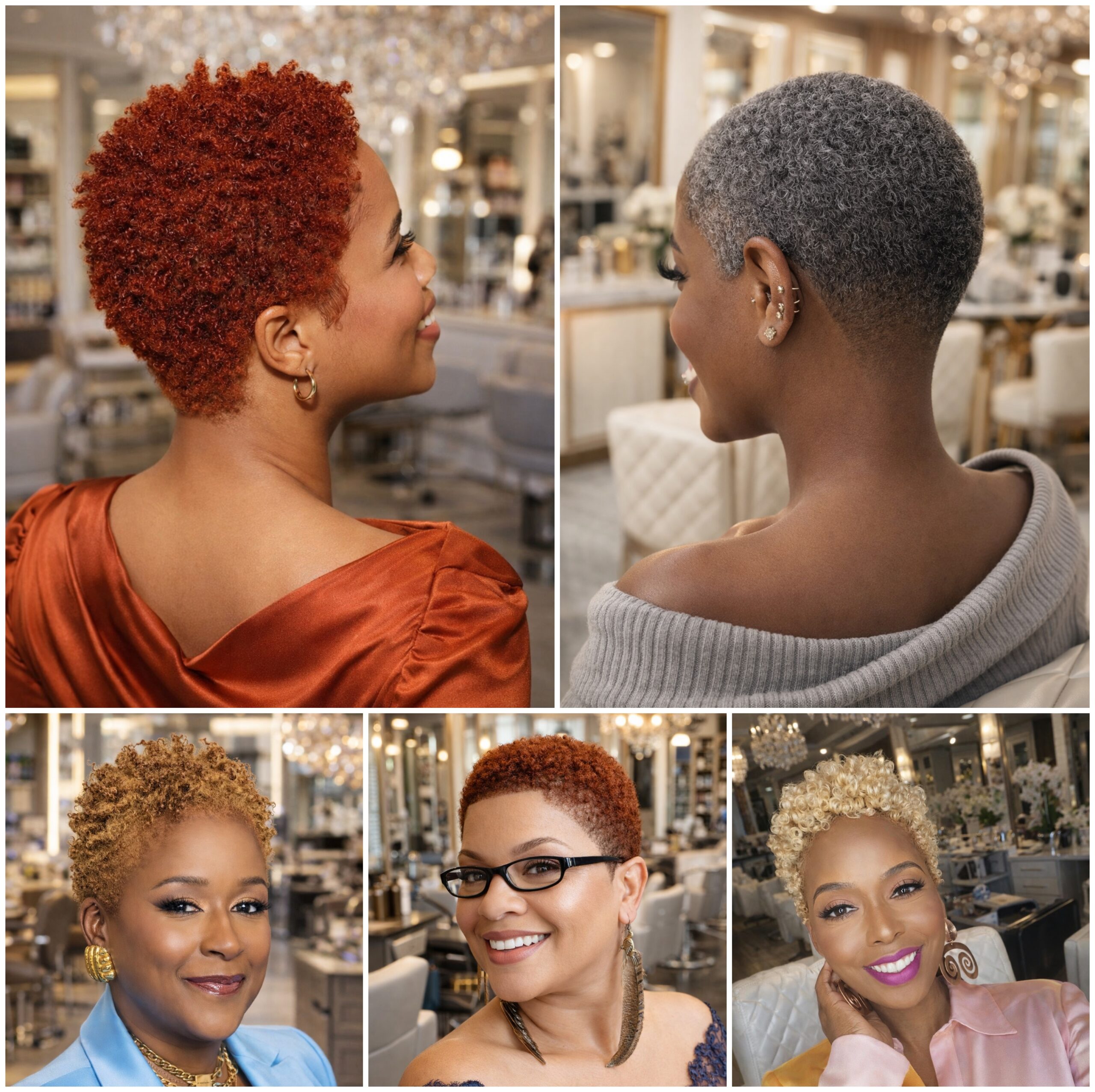 Beautiful Low Cut Afro Style Ideas for Women