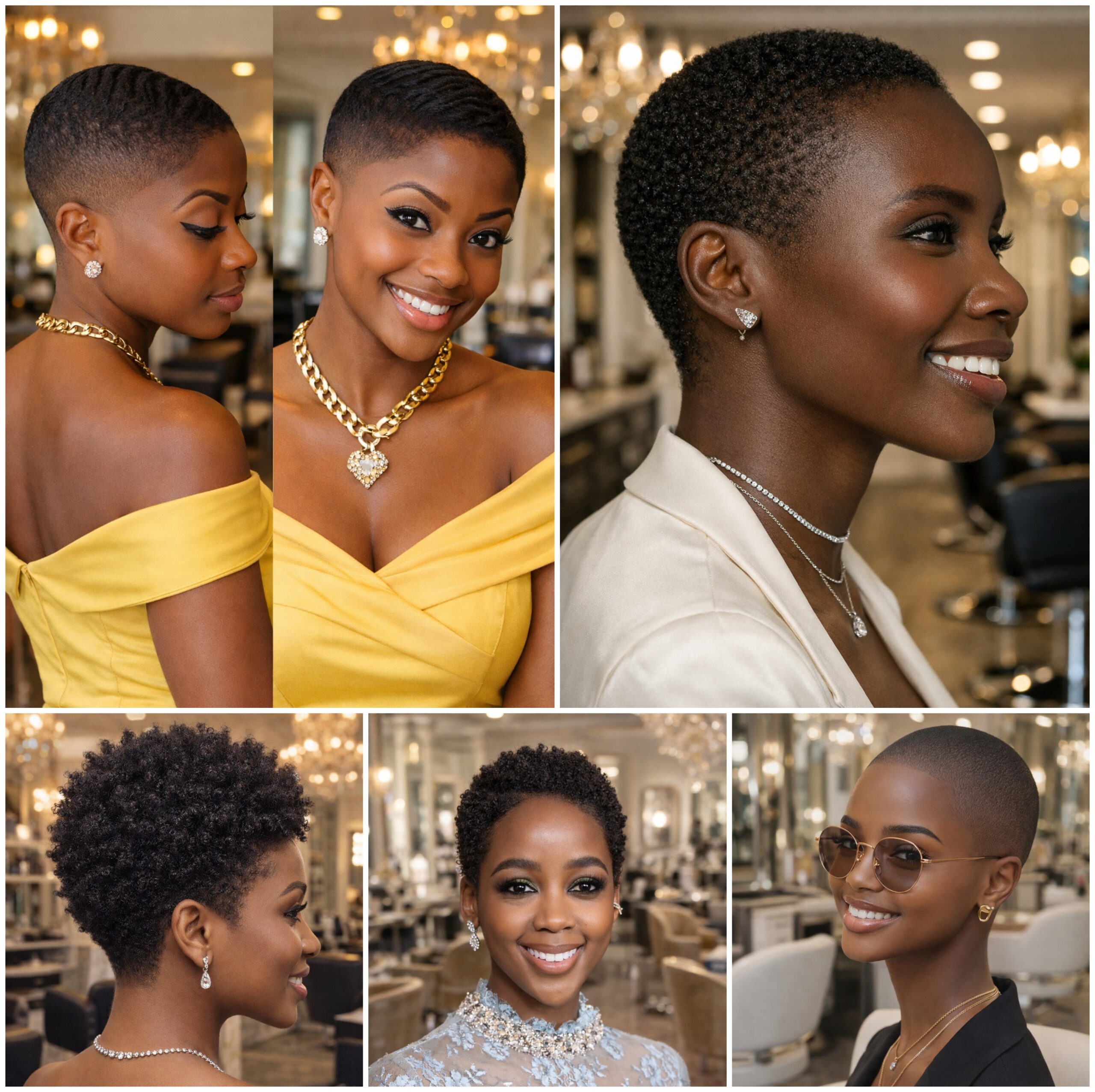 Short Afro Hair with a Calm Low Fade