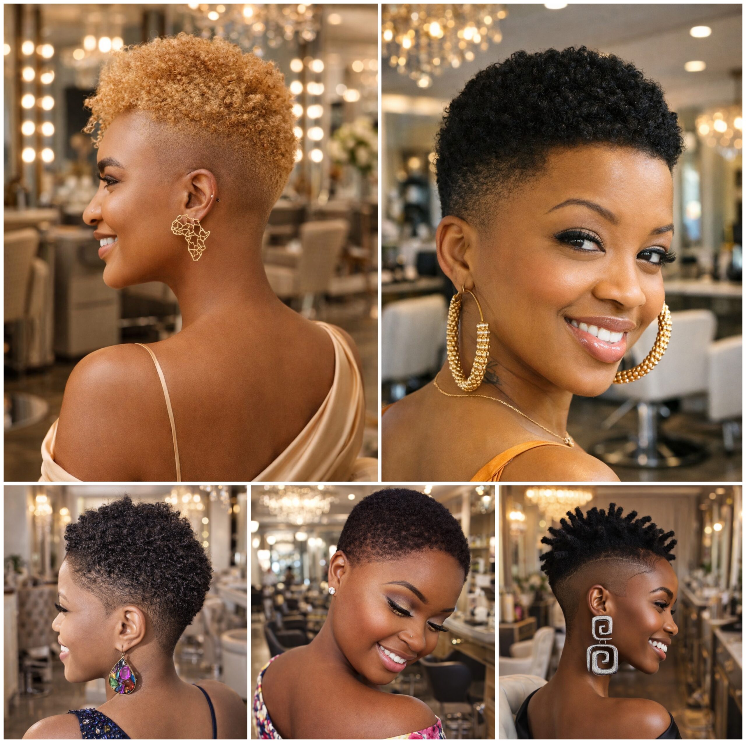Luxury Natural Afro Cut Styling Ideas