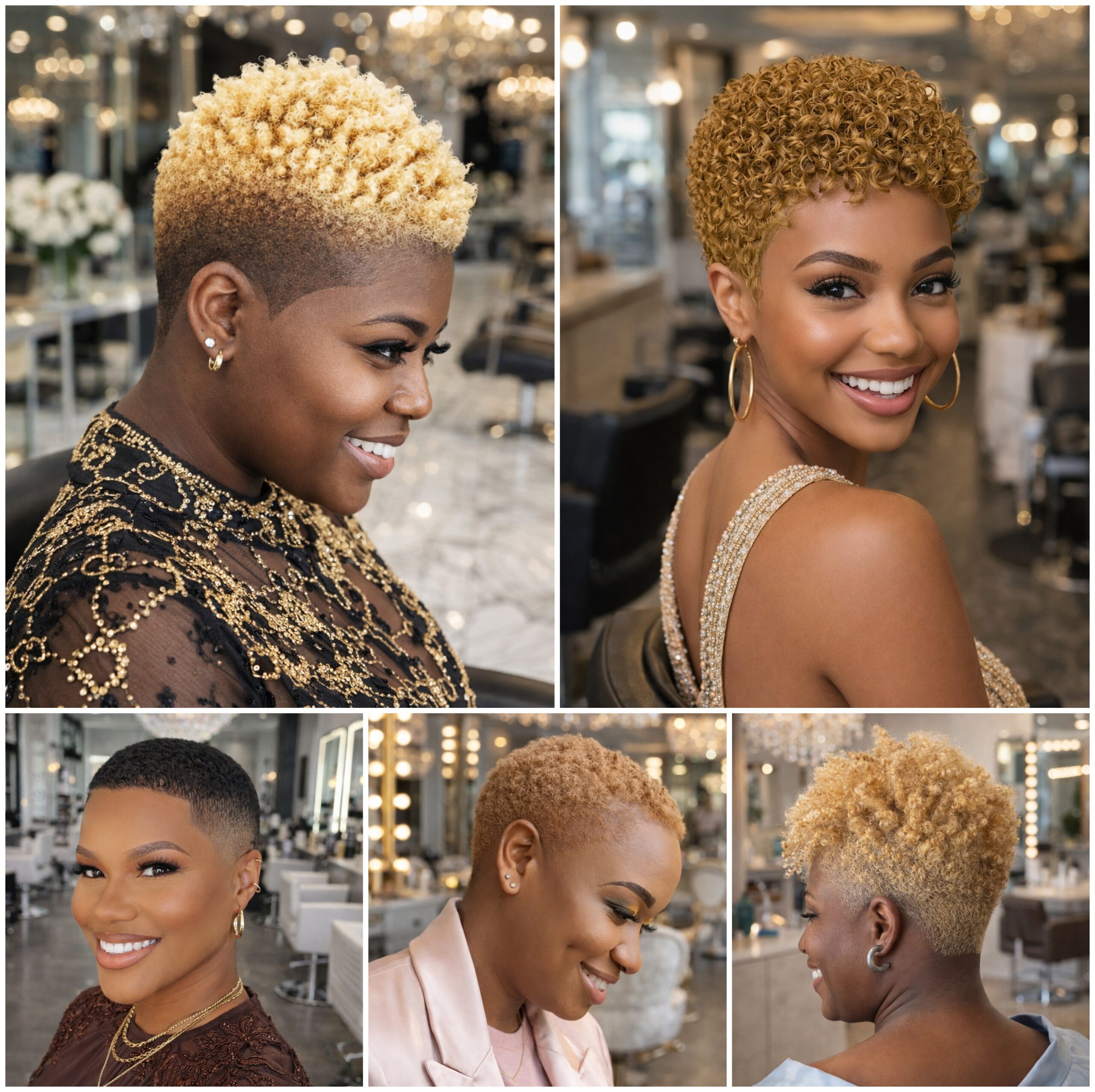 Exclusive Short Natural Afro Looks Collection