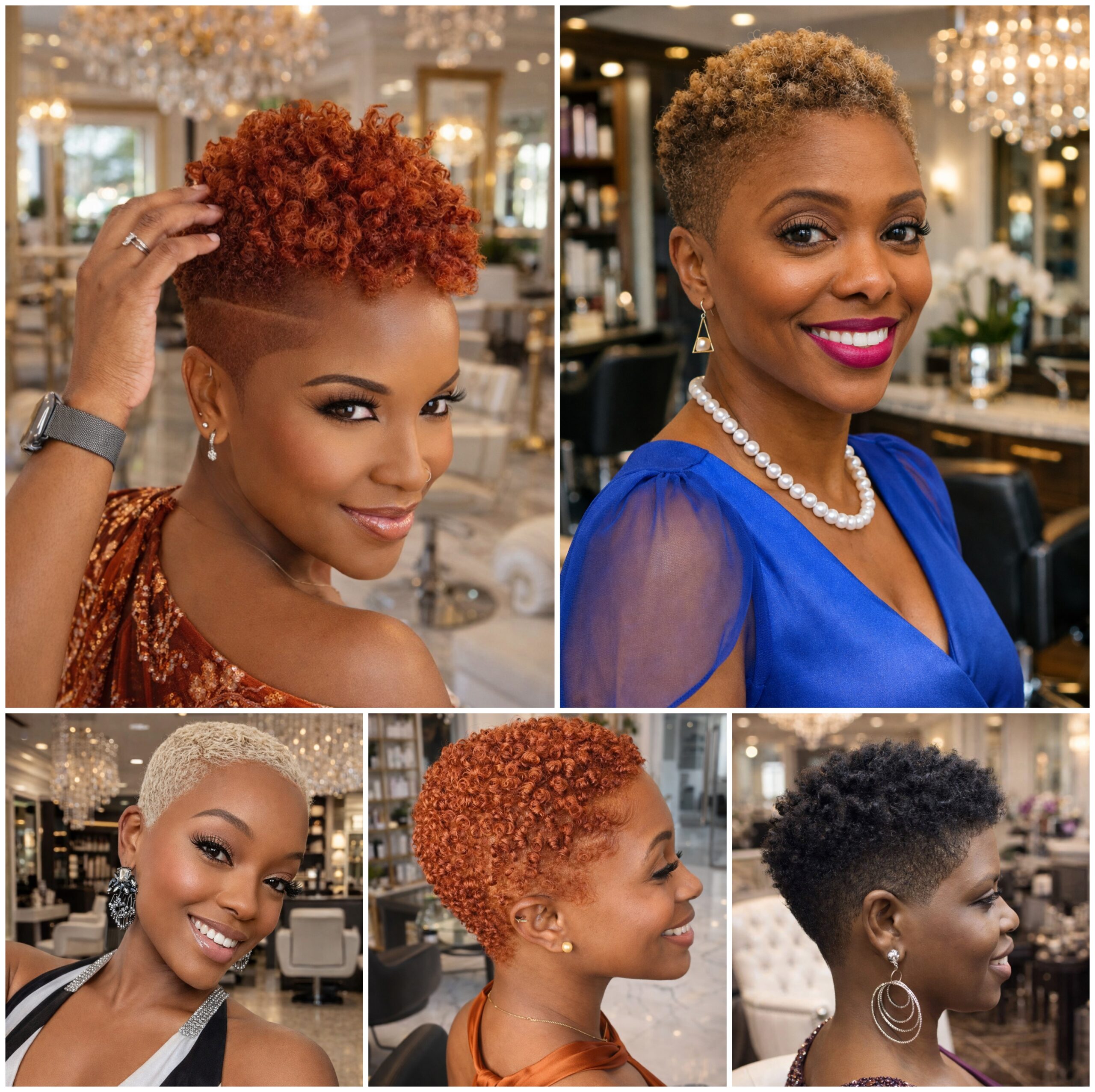 Exclusive Short Afro Looks with Soft Fade