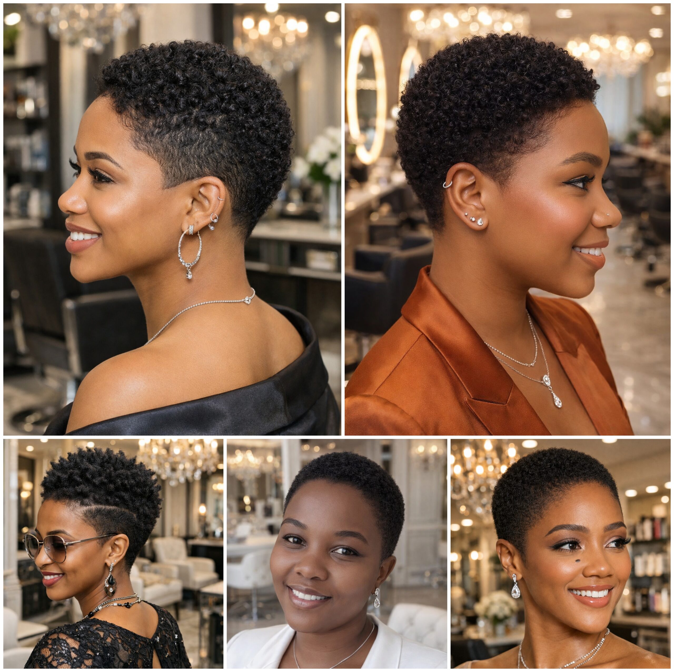 Short Afro Styles Built on Simplicity