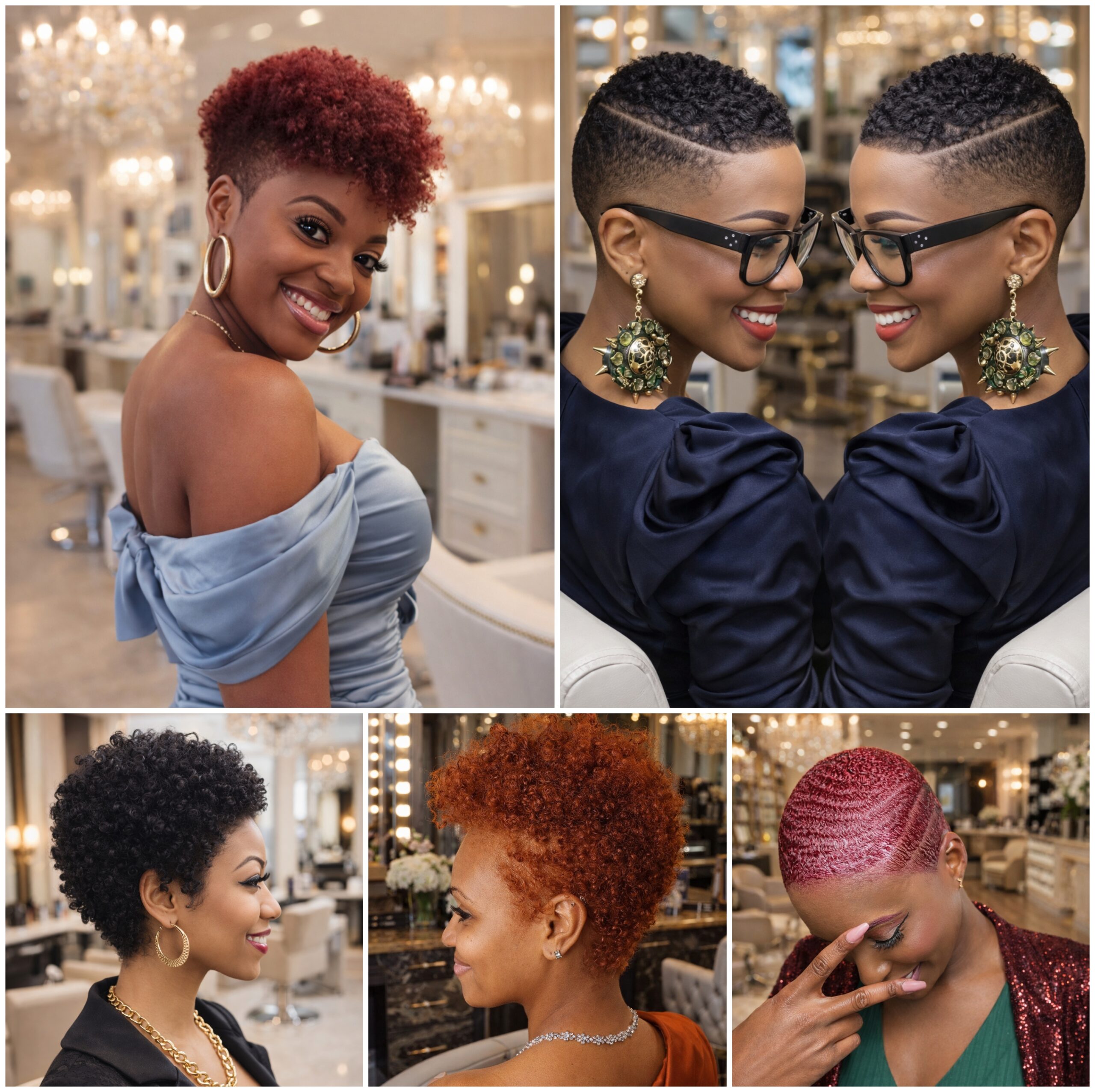 Luxury Short Natural Afro Lookbook Luxury Short Natural Afro Lookbook