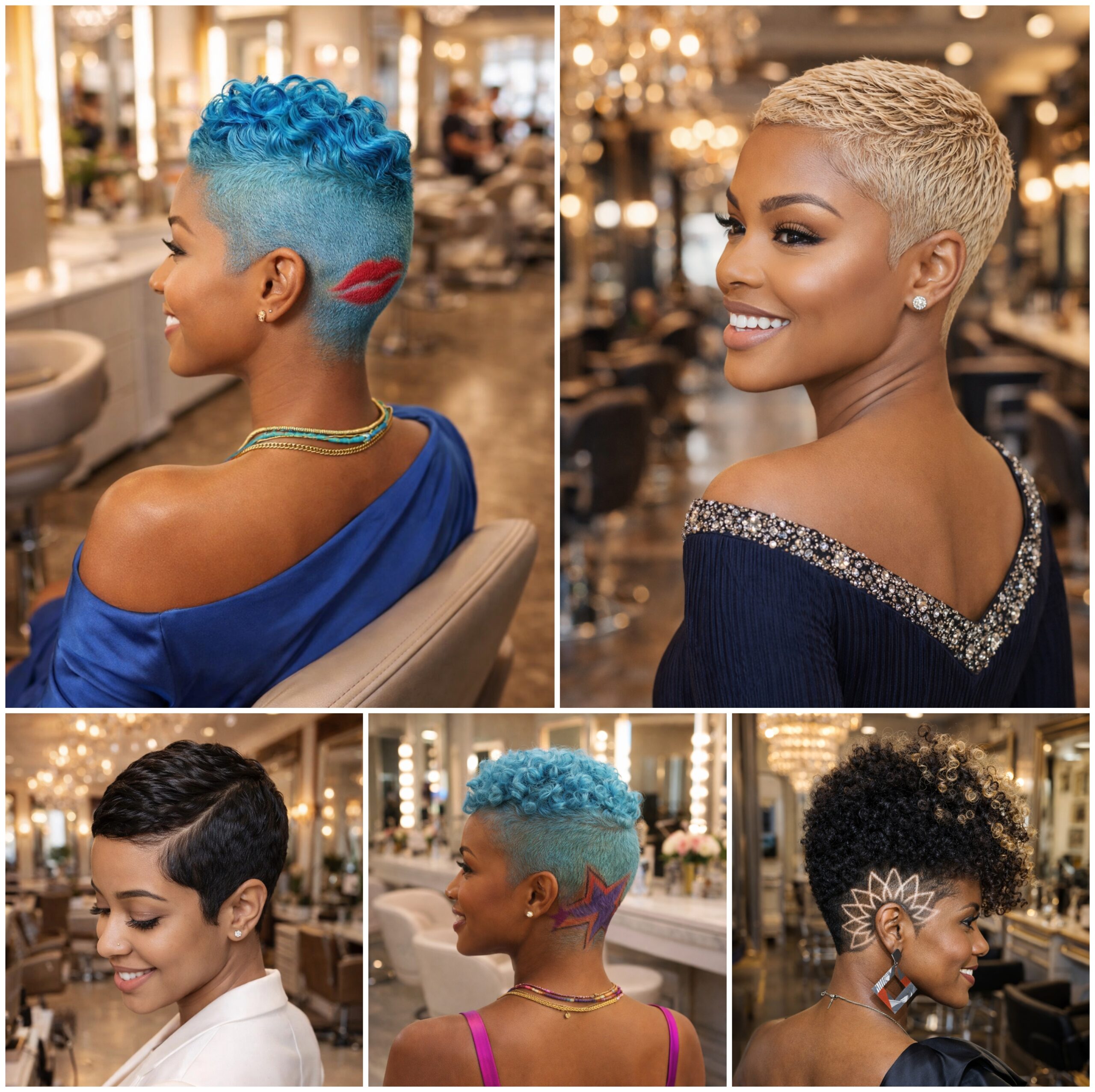 Natural Afro Hair Shaped into a Low Profile