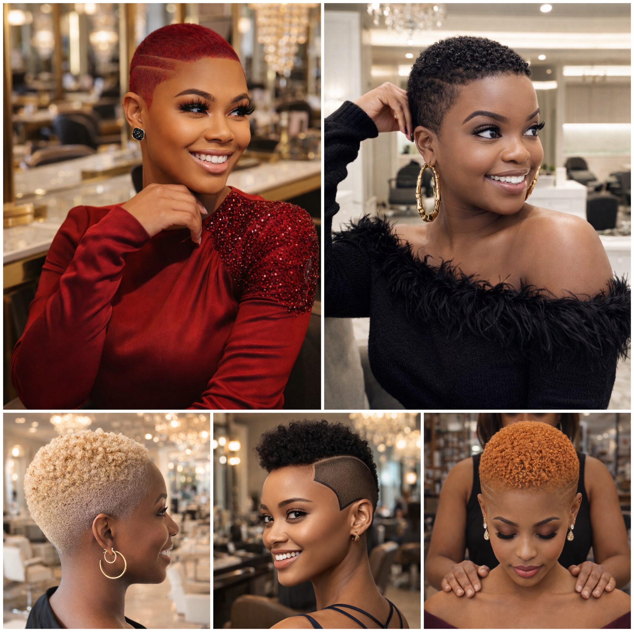 Natural Afro Hair Trimmed Low and Even