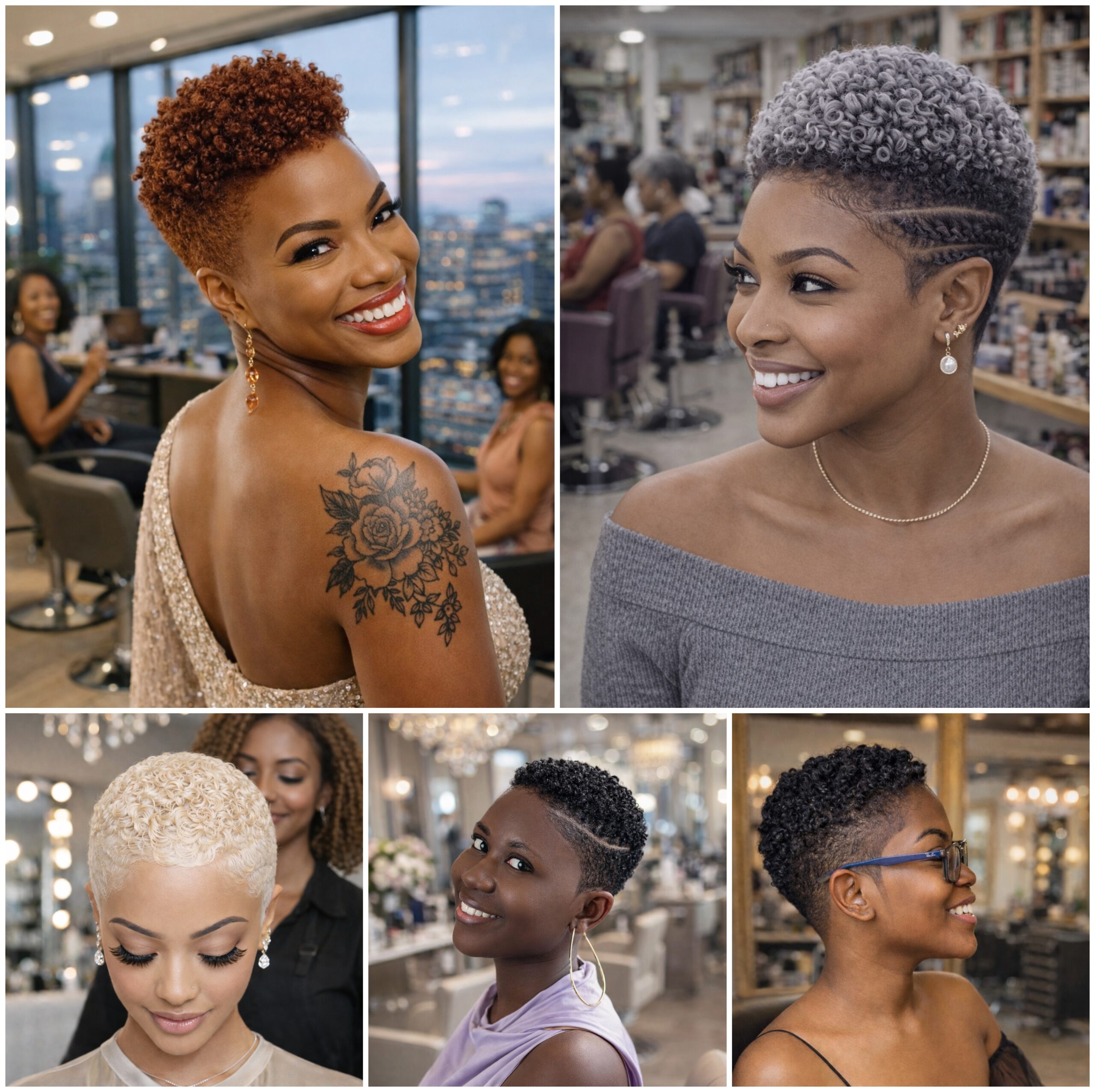 Low Afro Hair Cut in a Tidy Form