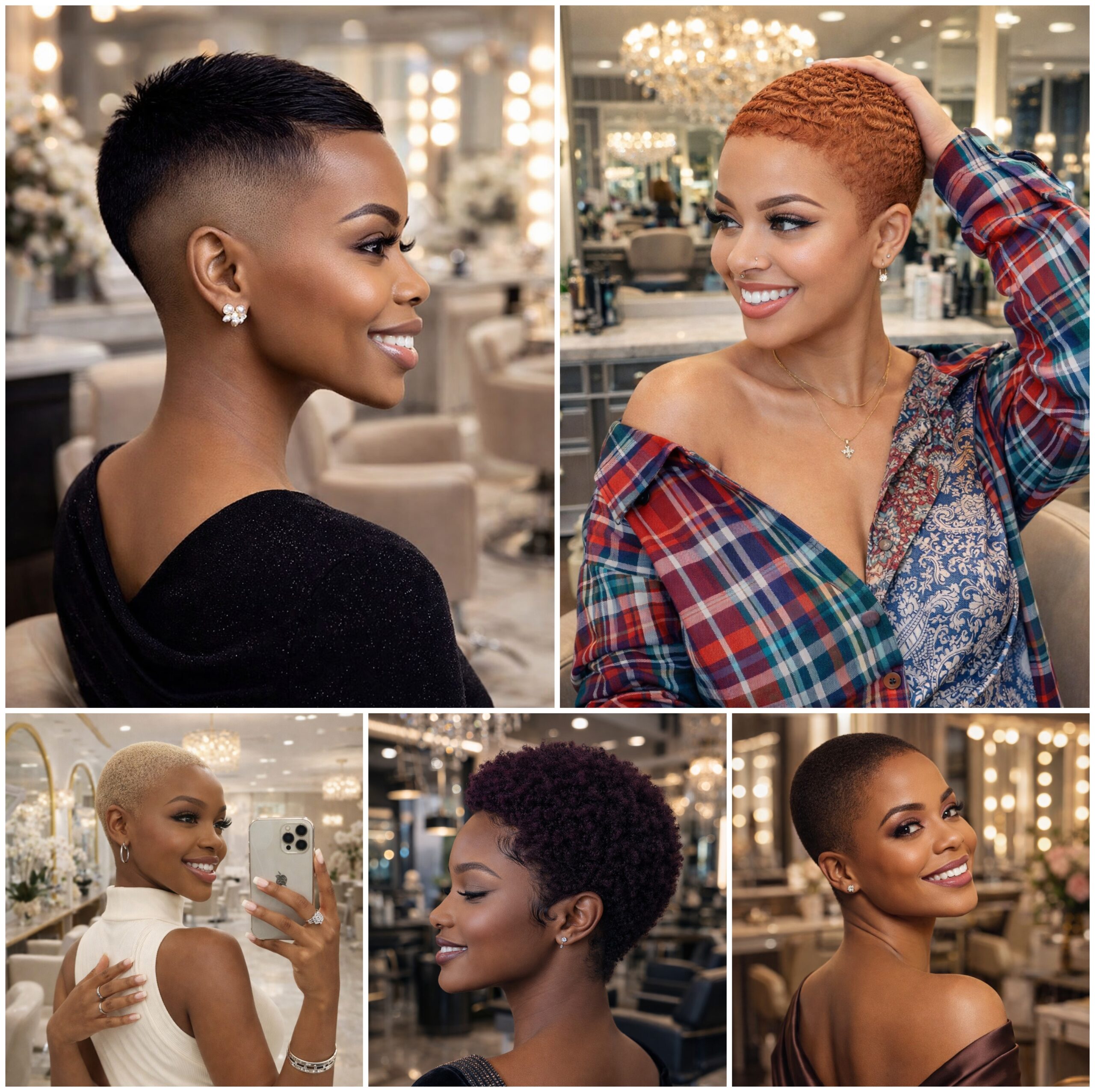 Short Afro Hair Cut Near the Scalp