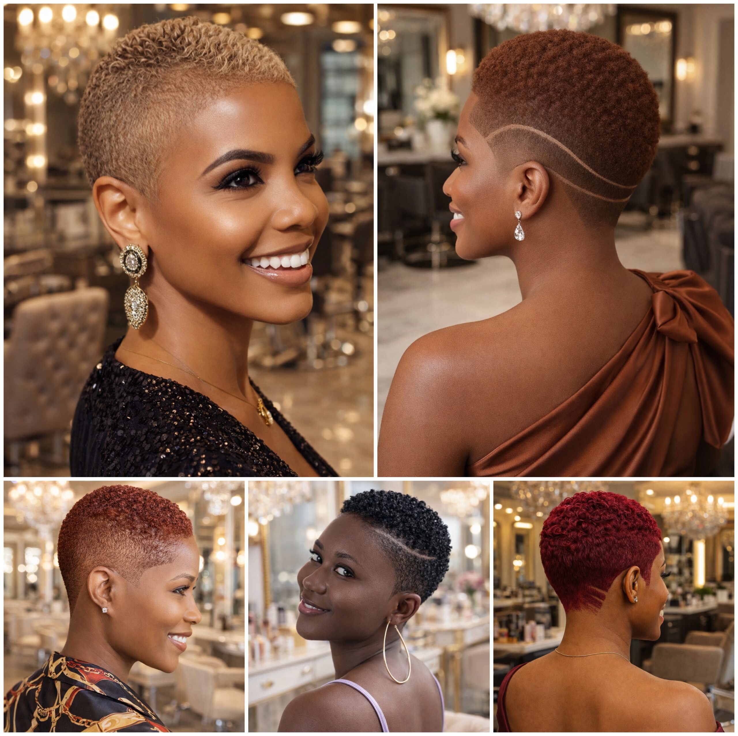 Short Afro Hair with a Gentle Fade