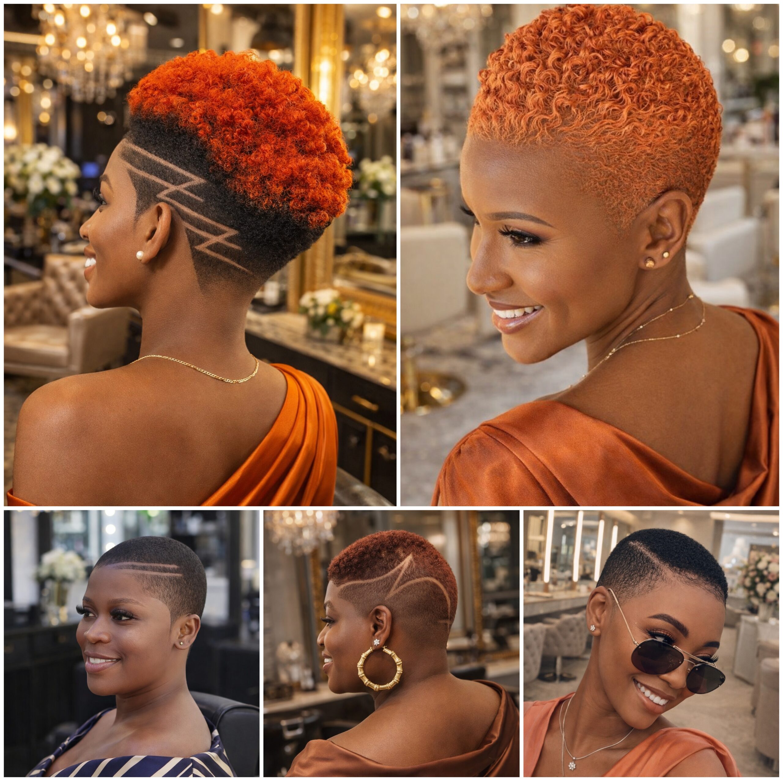 Short Afro Hair Worn Low and Neat