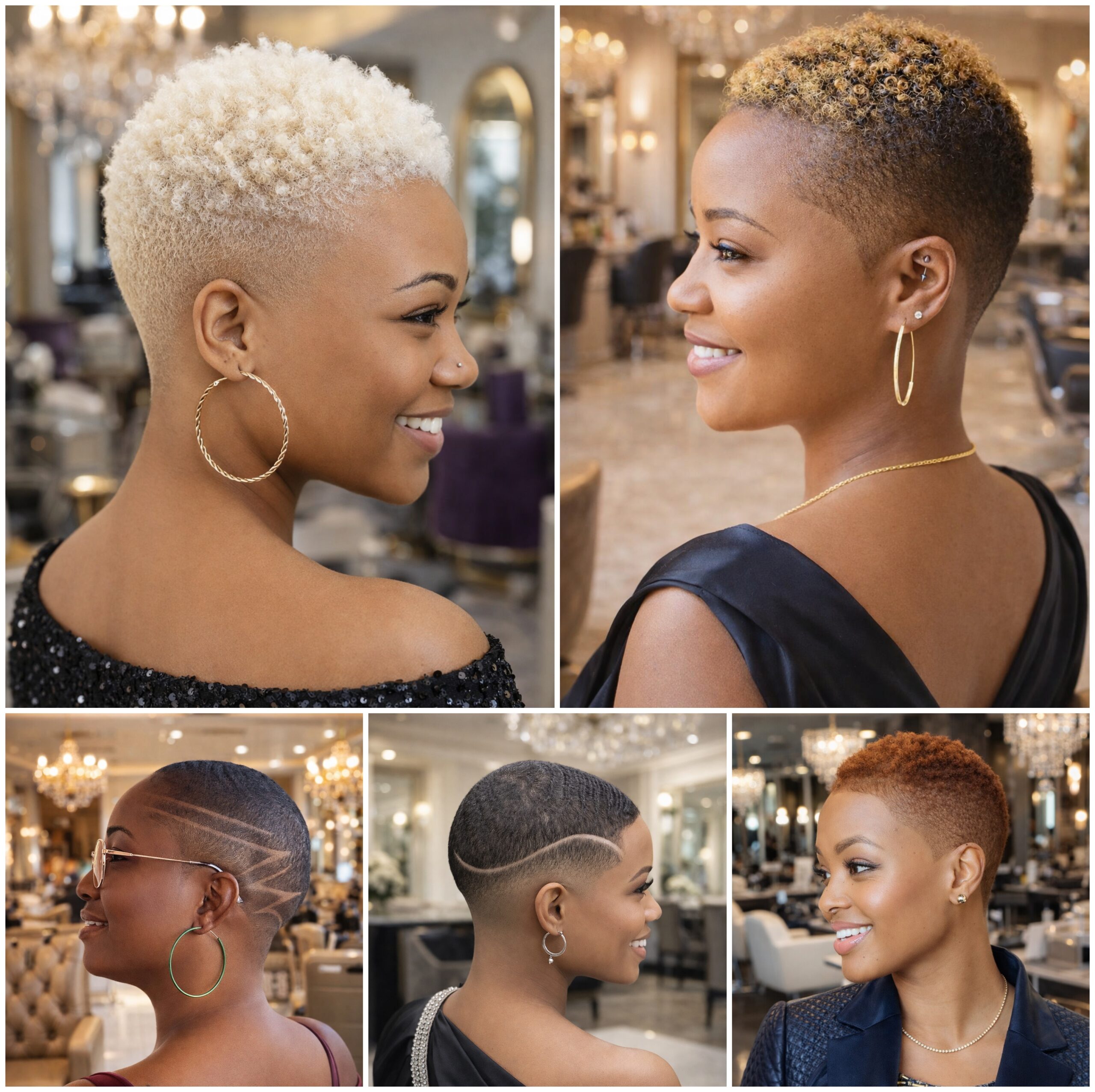 Natural Afro Hair Kept Close and Light