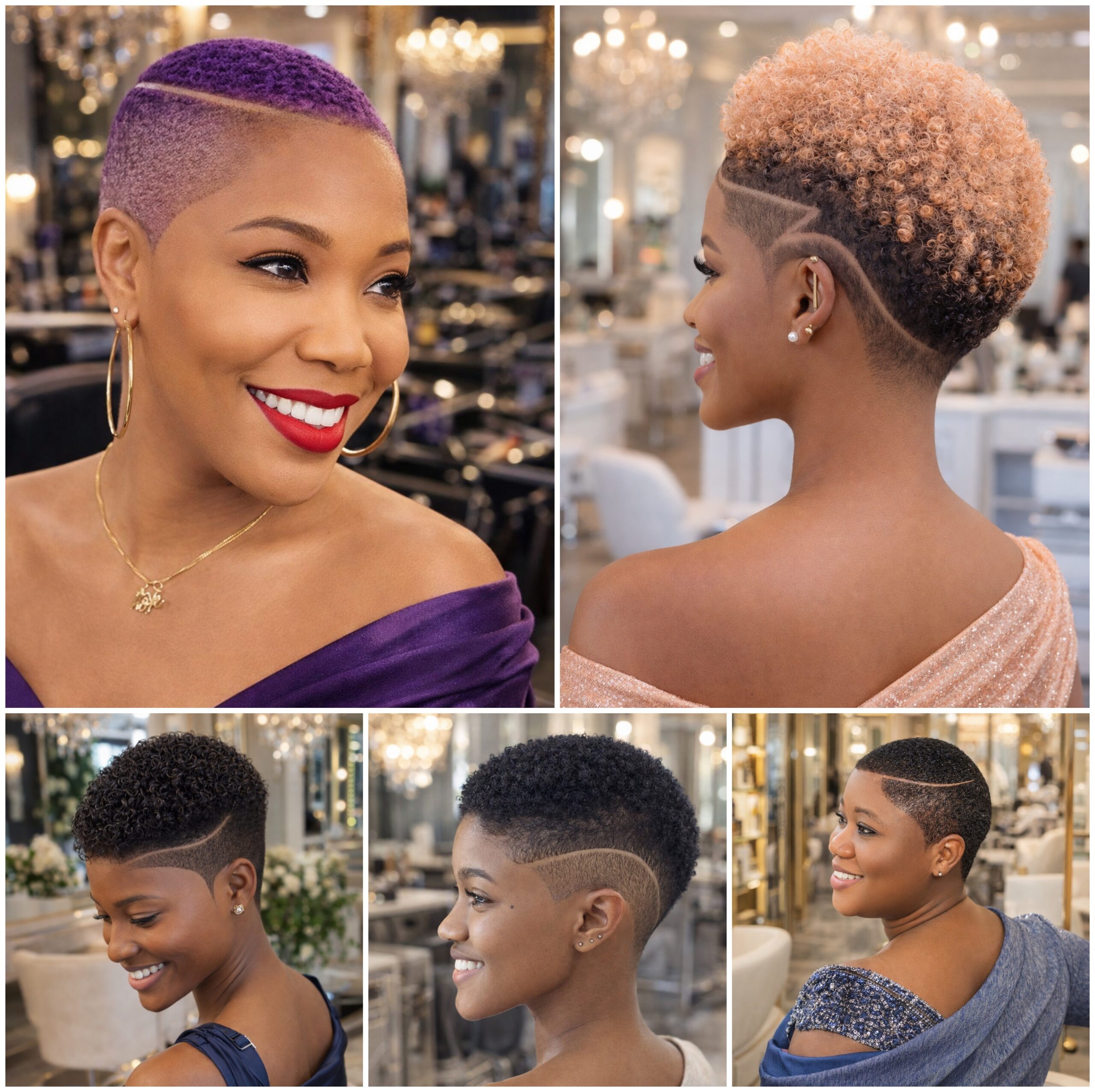 Low Cut Afro Hair Worn Naturally