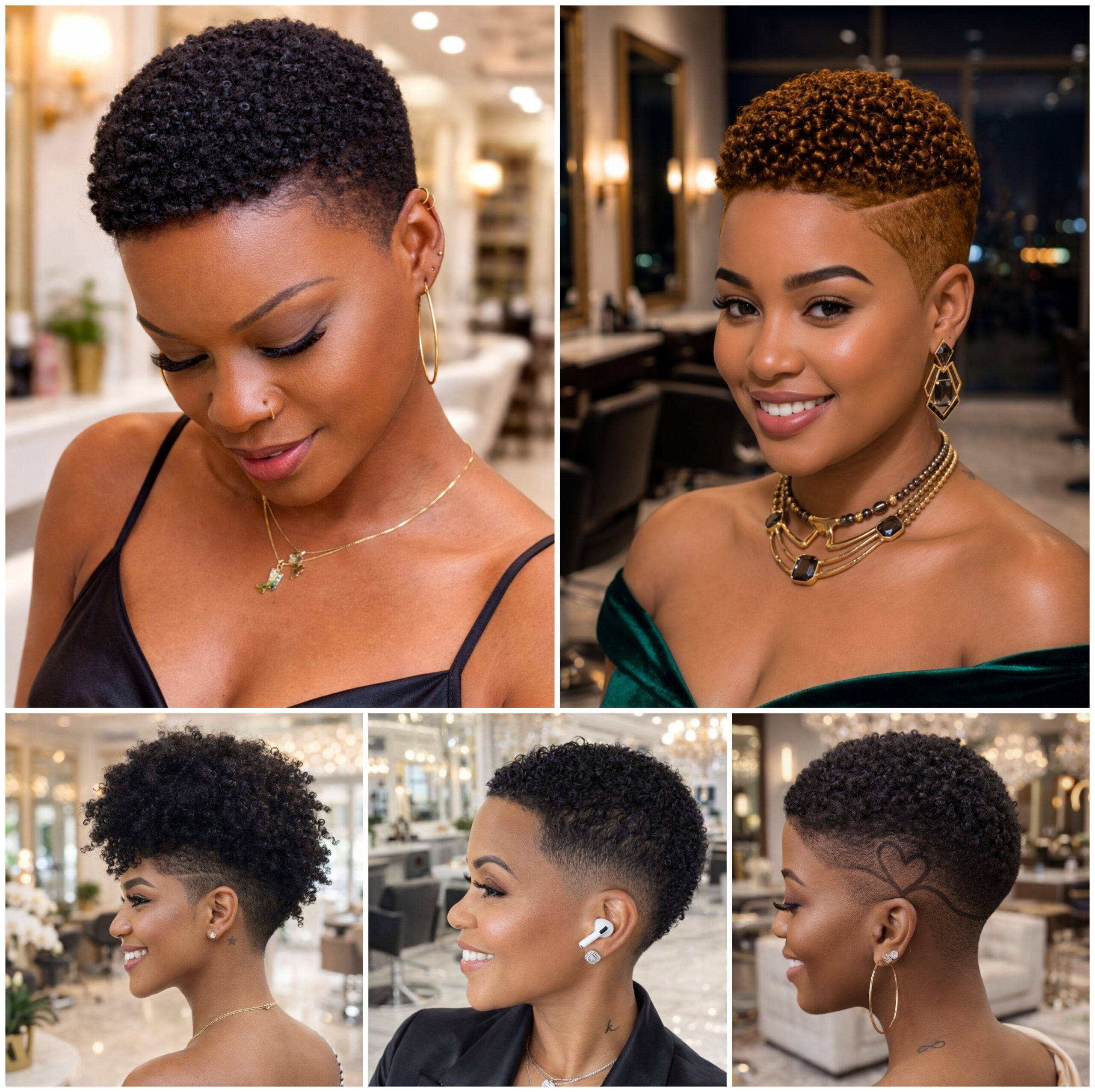 Low Cut Afro Looks That Bring Everyday Grace
