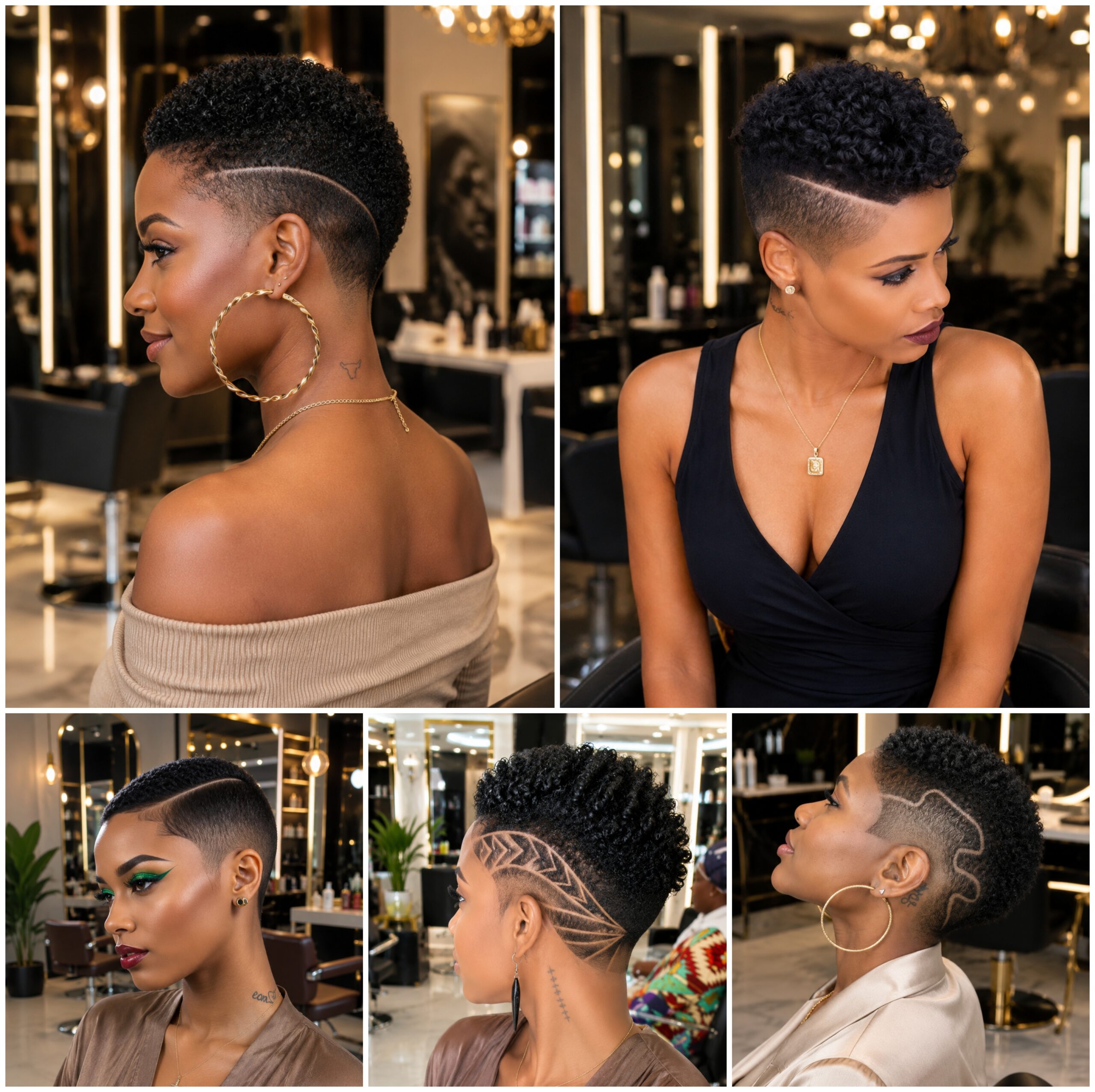 Low Cut Afro Looks That Stay Naturally Sleek