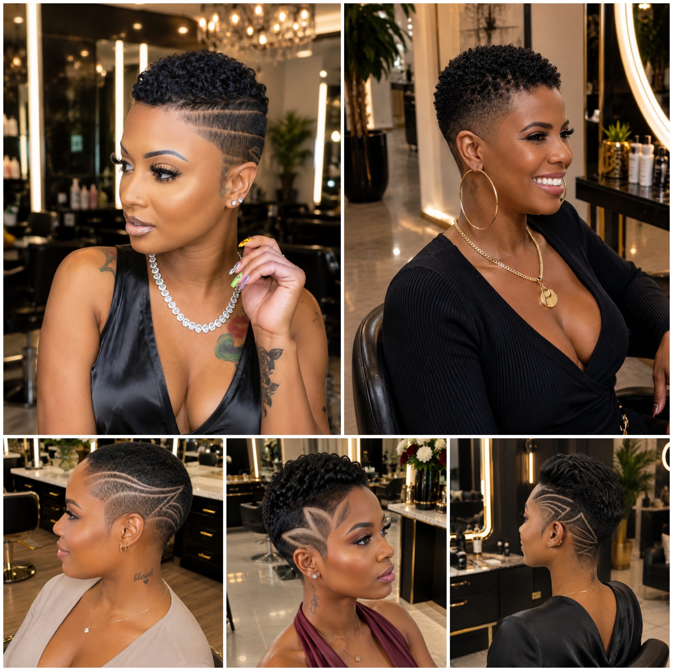 Low Cut Afro Looks That Bring a Clean Glow