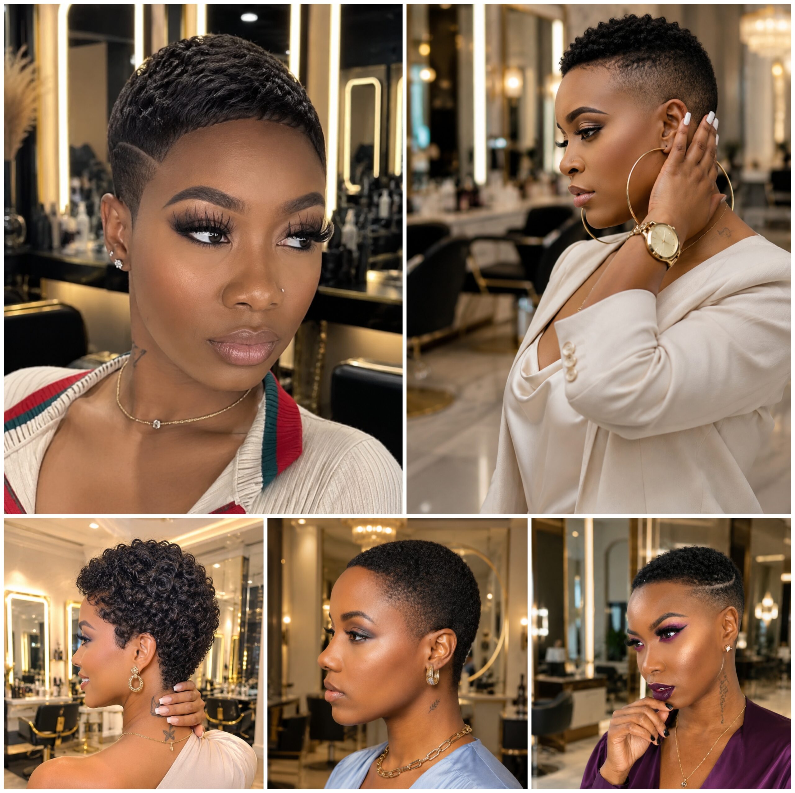 Low Cut Afro Looks That Keep Natural Beauty