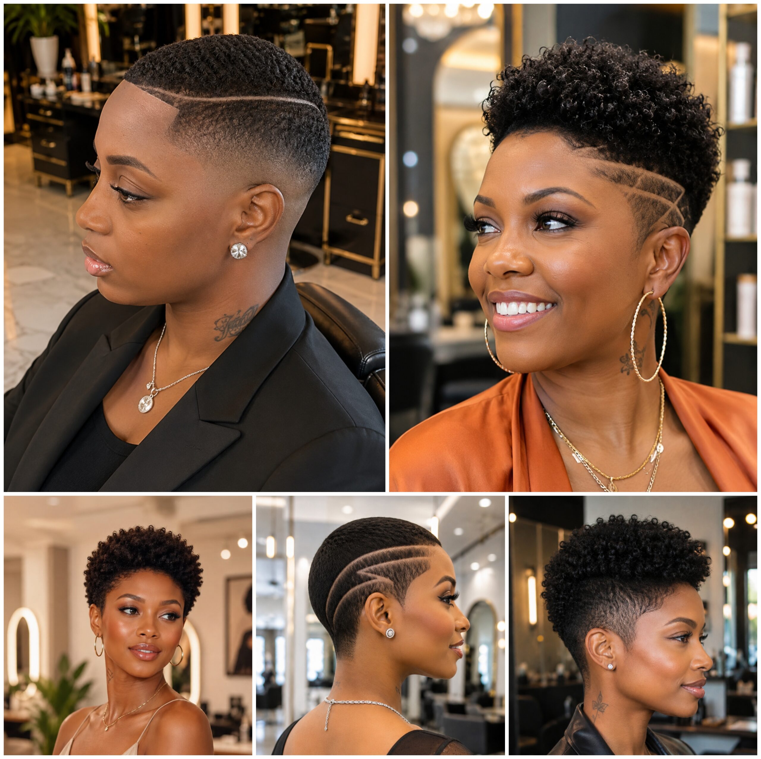 Low Cut Afro Looks That Bring Soft Beauty