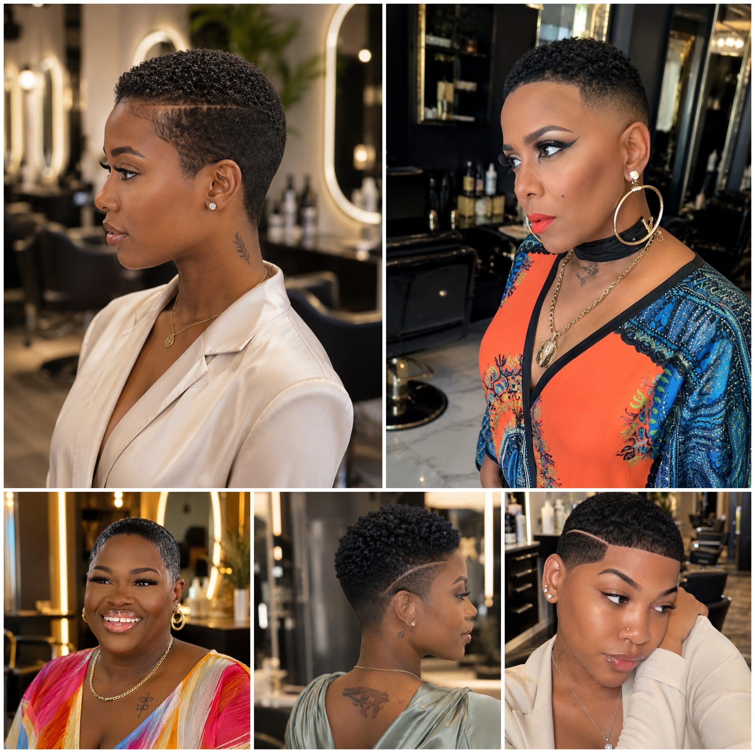 Short Afro Styles With Natural Salon Polish Short Afro Styles With Natural Salon Polish