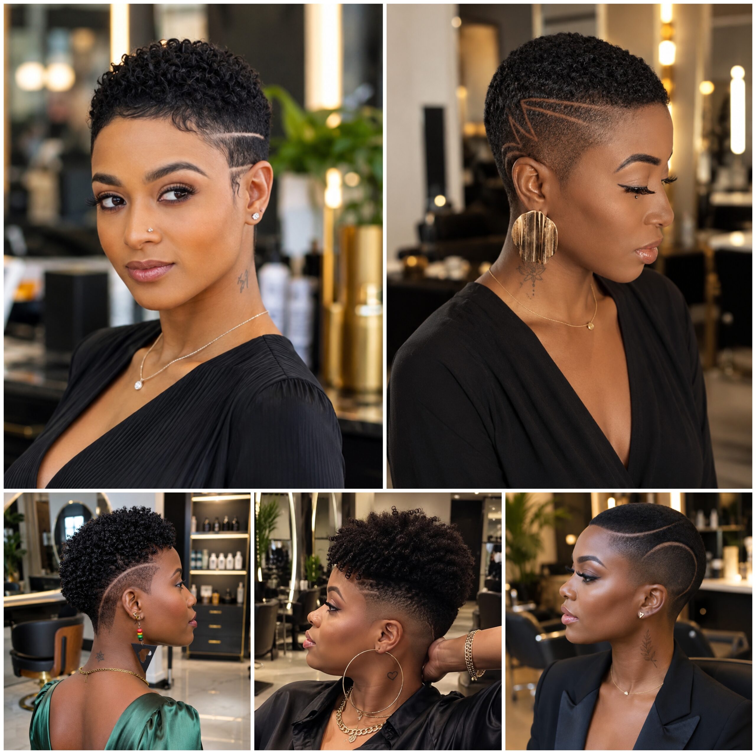 Low Cut Afro Looks That Keep Soft Style