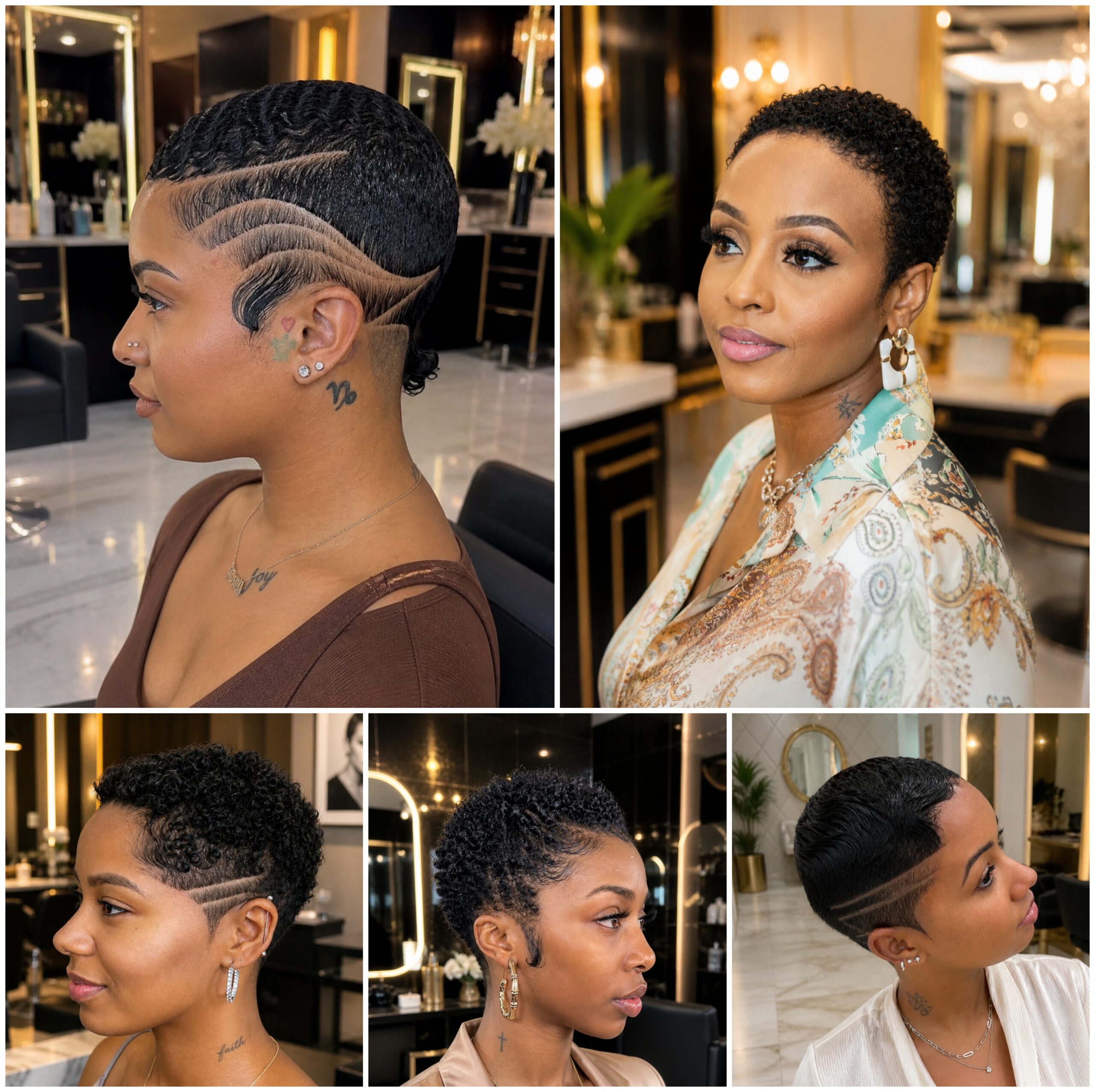 Low Cut Afro Looks That Keep Their Natural Charm