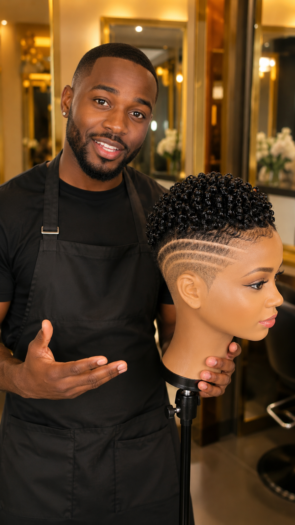 This Curly Pixie Wig Finish Looks So Expensive