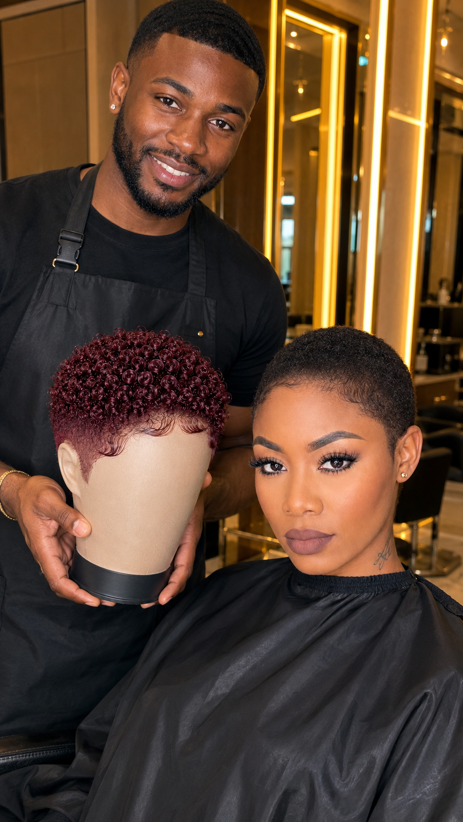 This Burgundy Curly Pixie Wig Looks Too Good To Skip