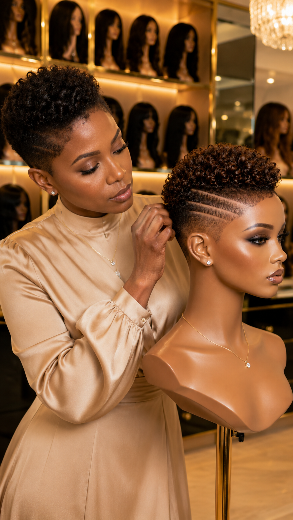 This Chocolate Brown Curly Pixie Wig Brings Pure Confidence