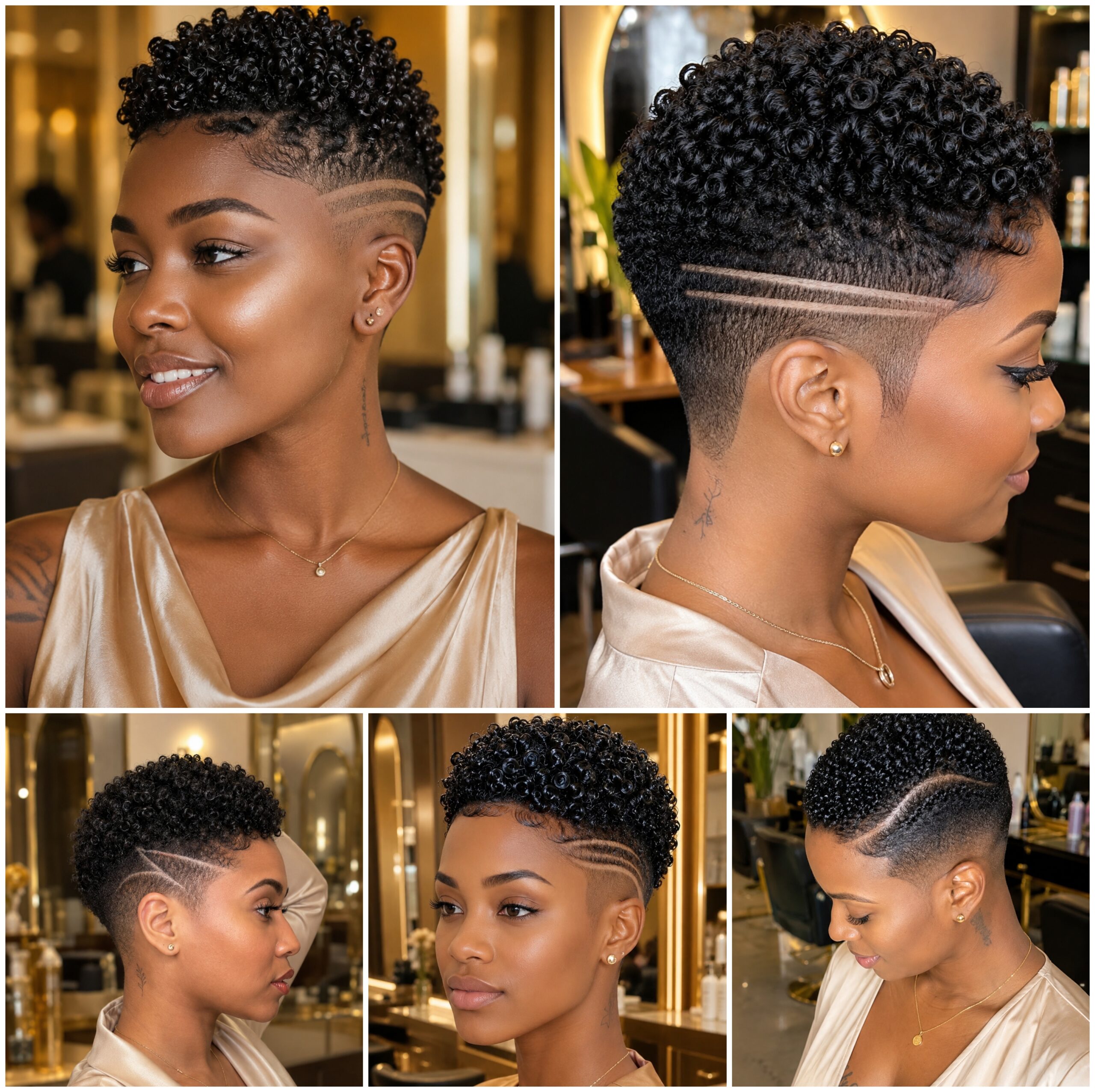 Low Cut Afro Looks With Soft Crown Shape