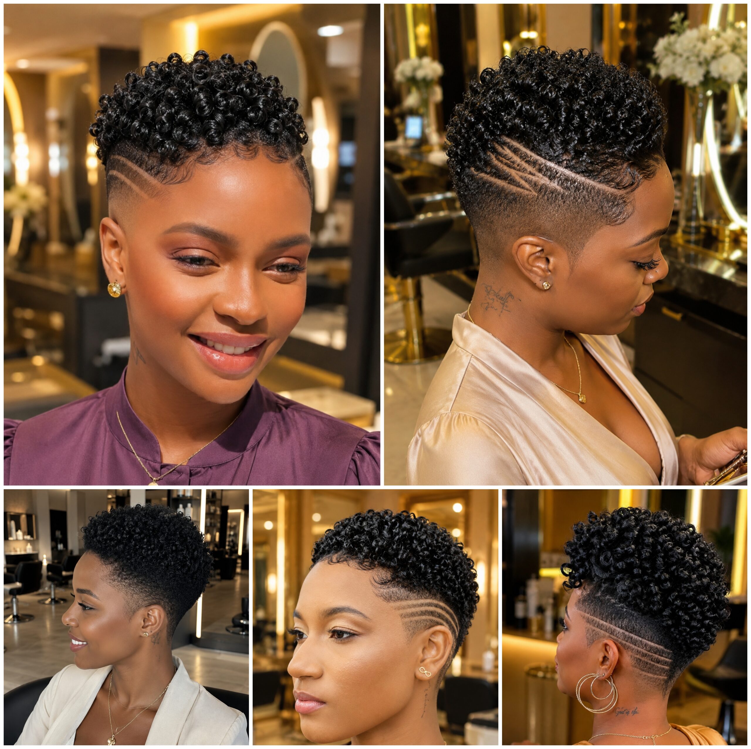 Short Finger Coils With Temple Lines Short Finger Coils With Temple Lines