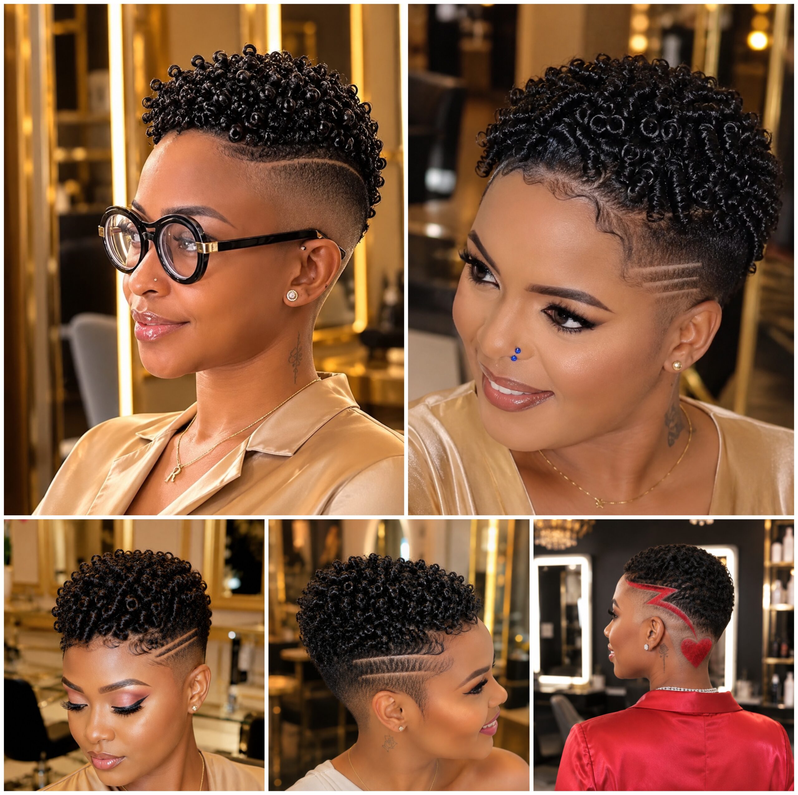 Low Cut Afro Looks With Sharp Detail Low Cut Afro Looks With Sharp Detail
