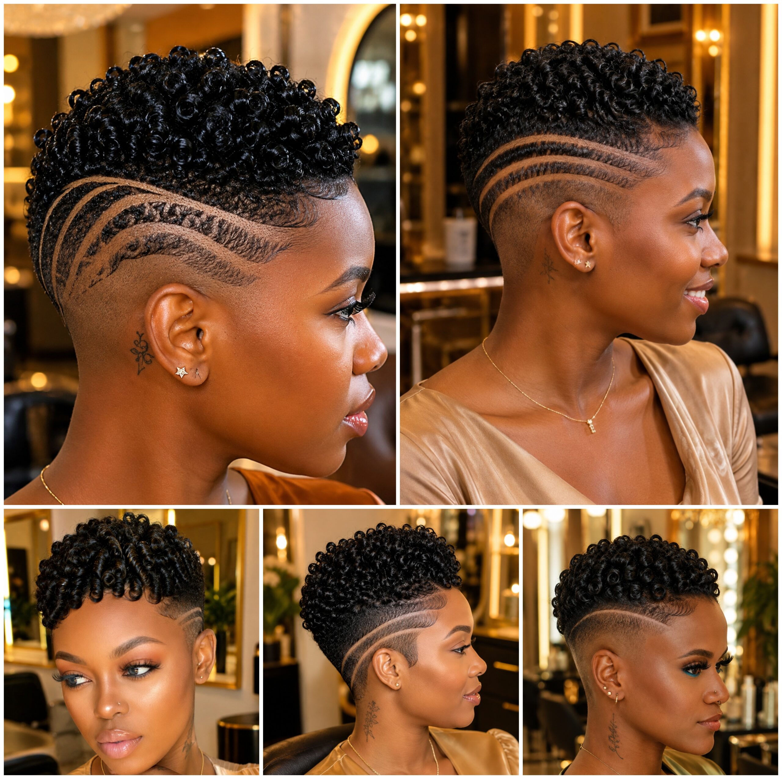 Short Natural Afro Cuts With Fine Fade Lines Short Natural Afro Cuts With Fine Fade Lines