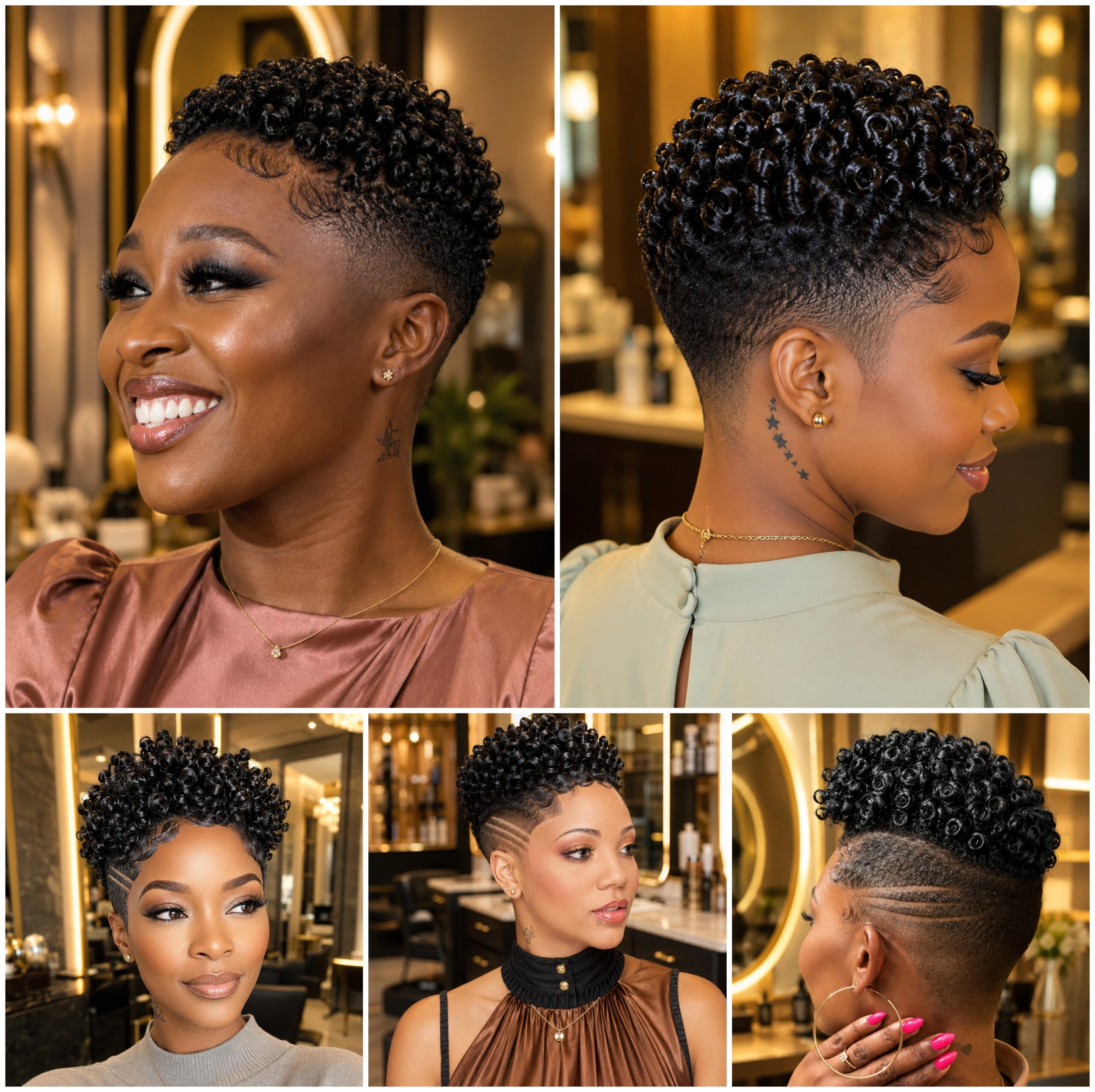 Low Taper Finger Coils with Side Parts Low Taper Finger Coils with Side Parts