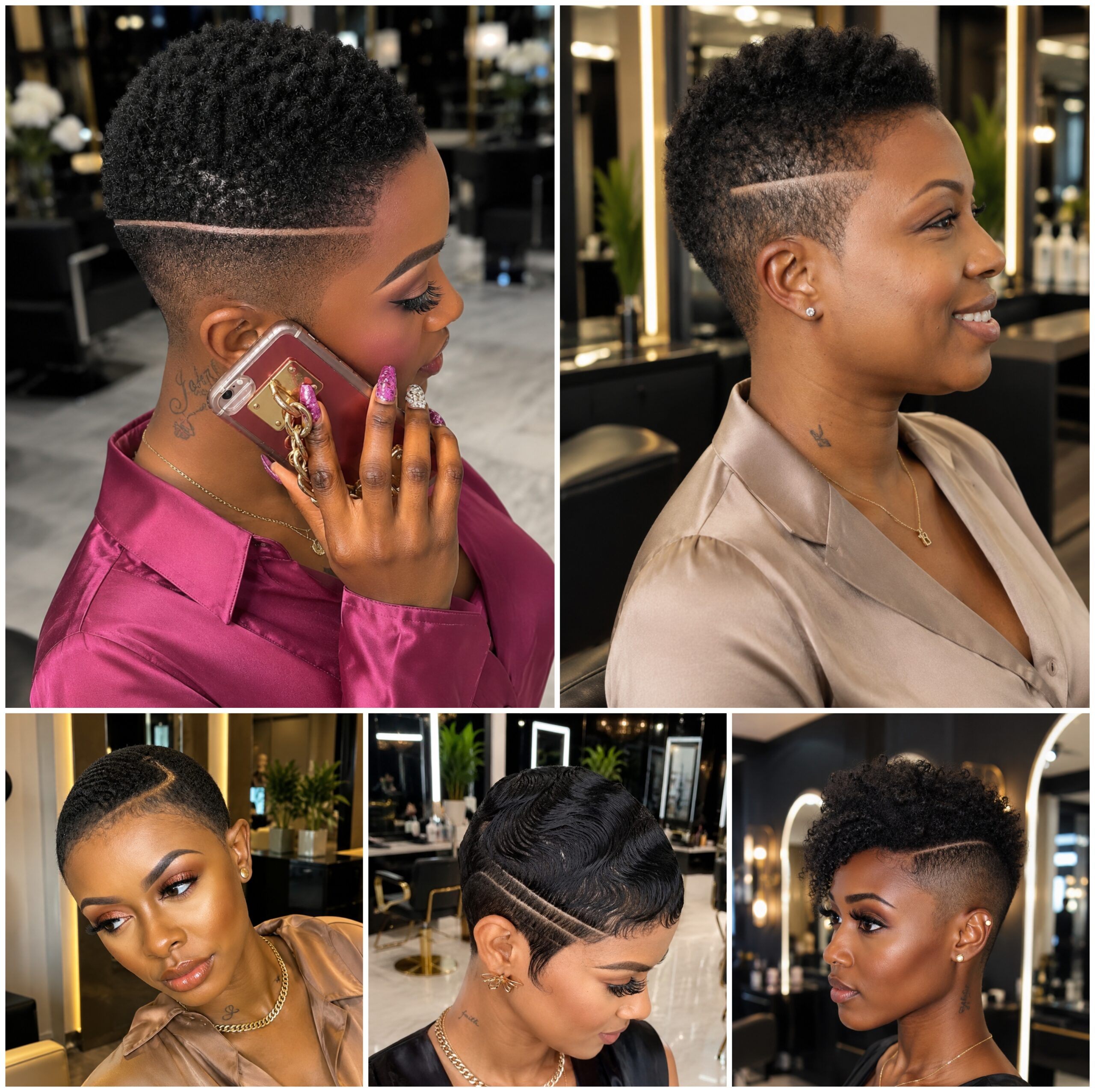 Low Cut Afro Styles With Bold Face Frame Low Cut Afro Styles With Bold Face Frame