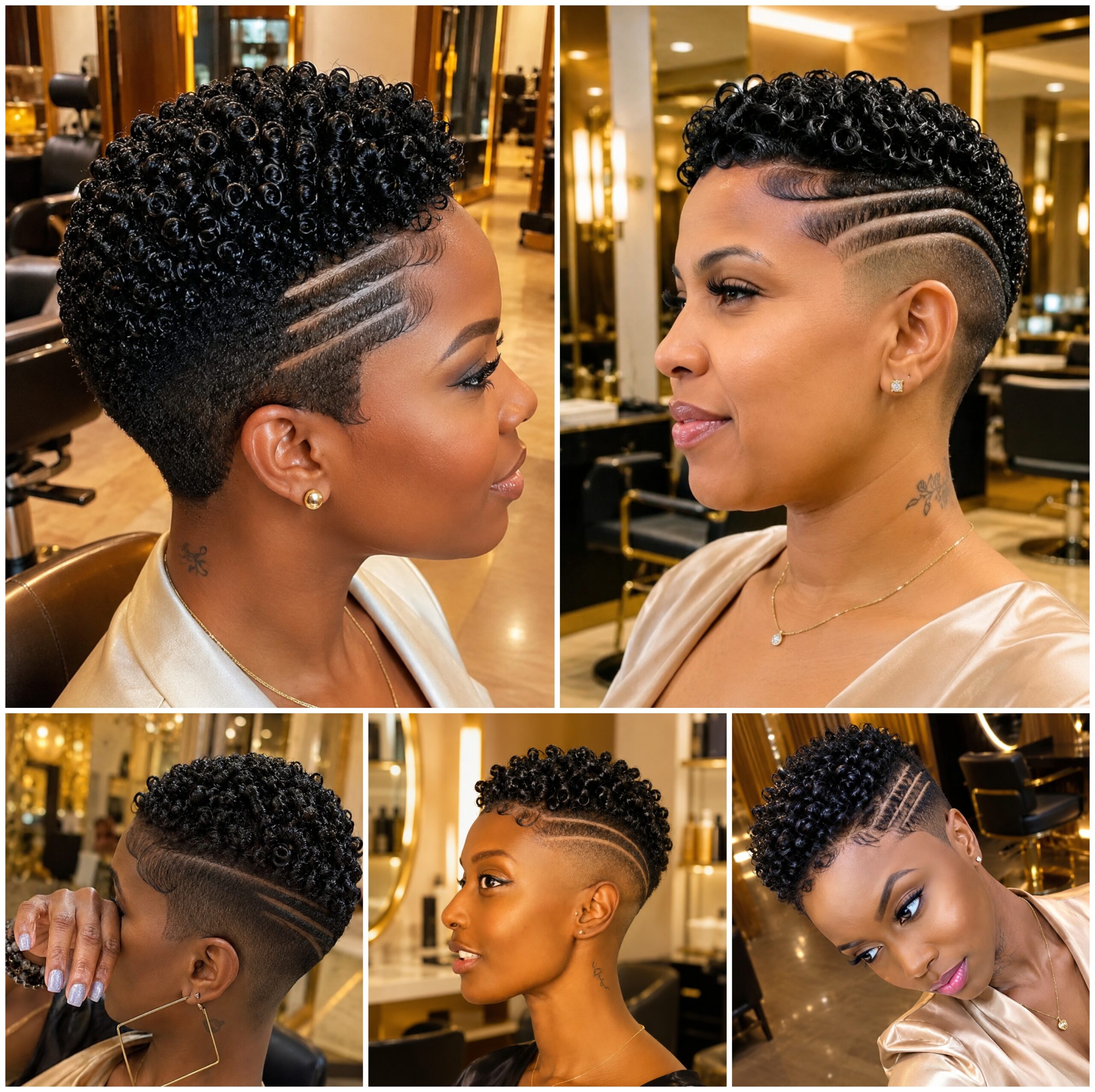 Short Afro Styles With Tapered Side Detail Short Afro Styles With Tapered Side Detail