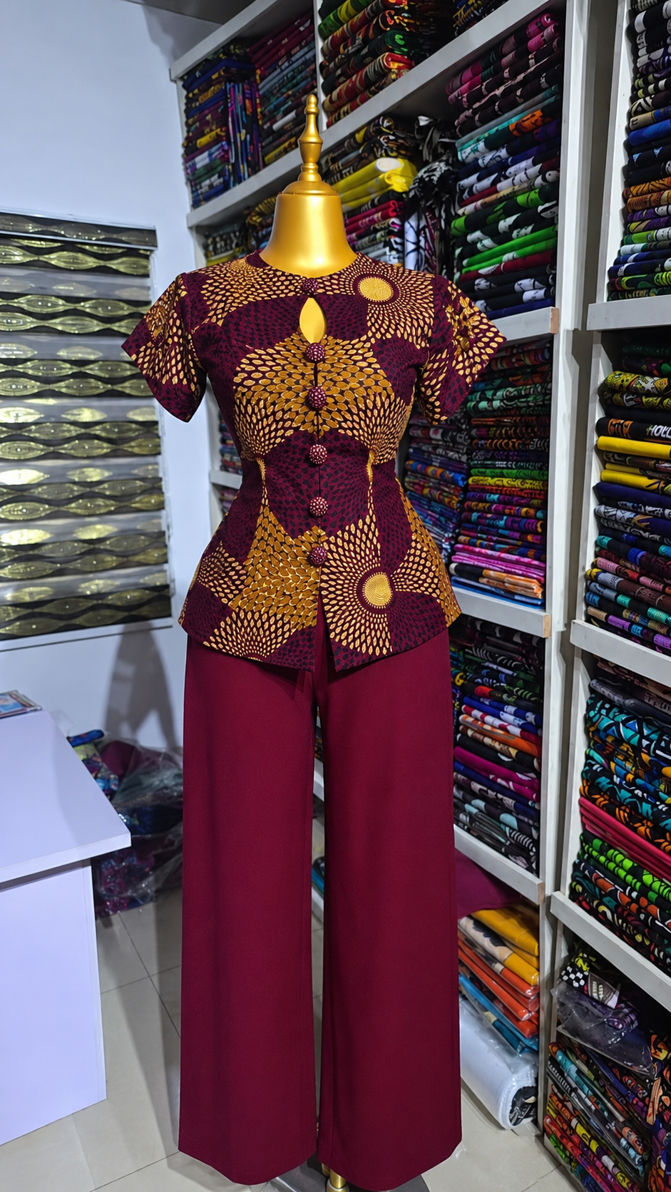 A Bold Ankara Peplum Top And Wide-Leg Trouser Set — Where To Buy This Look 👗✨ #africanprintdesignersh A Bold Ankara Peplum Top And Wide-Leg Trouser Set — Where To Buy This Look 👗✨ #africanprintdesignersh