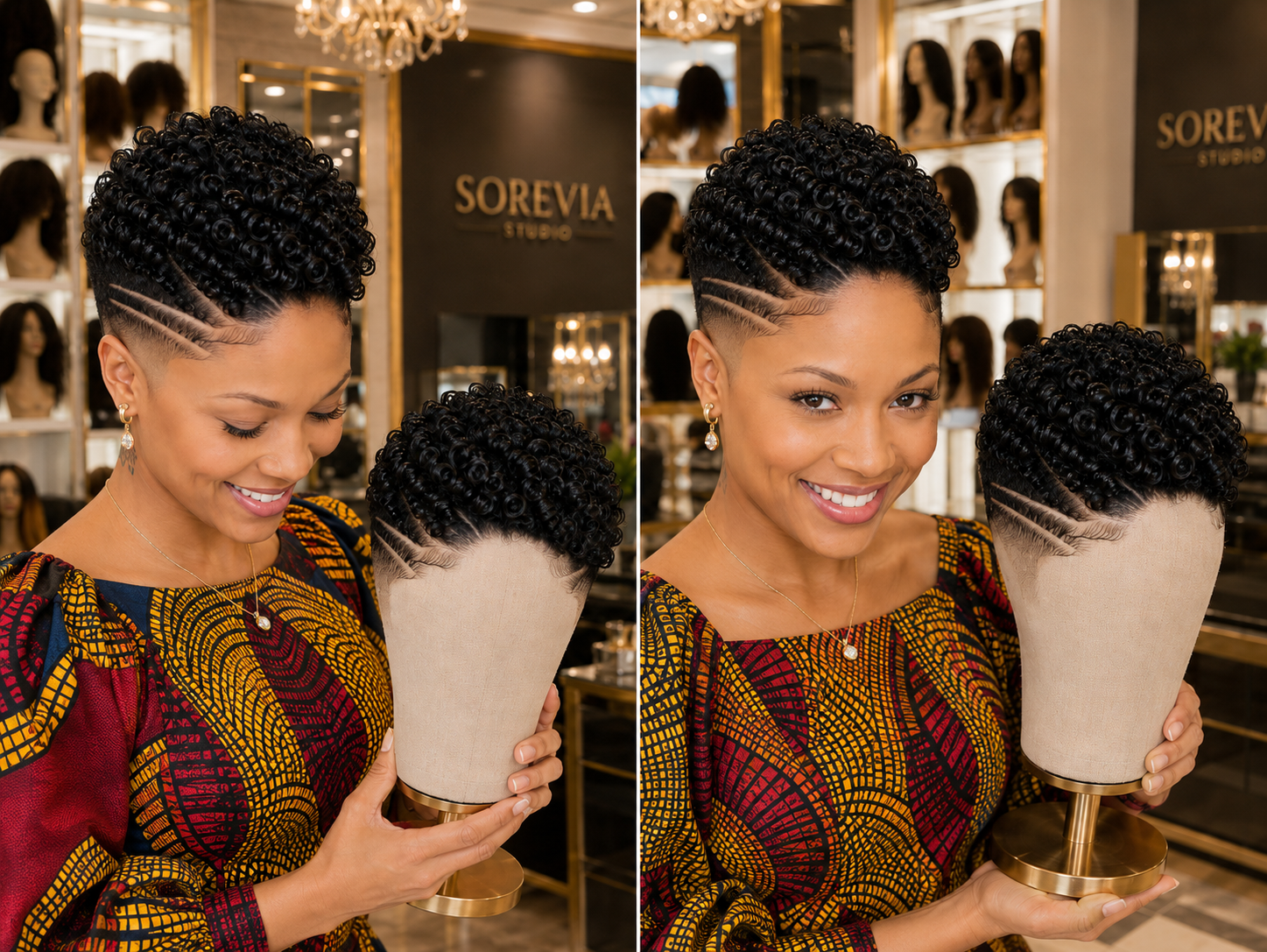 Big Curls, Clean Curves, And A Natural Edge — Where To Buy This Pixie 🖤✨ #africanprintdesignersp